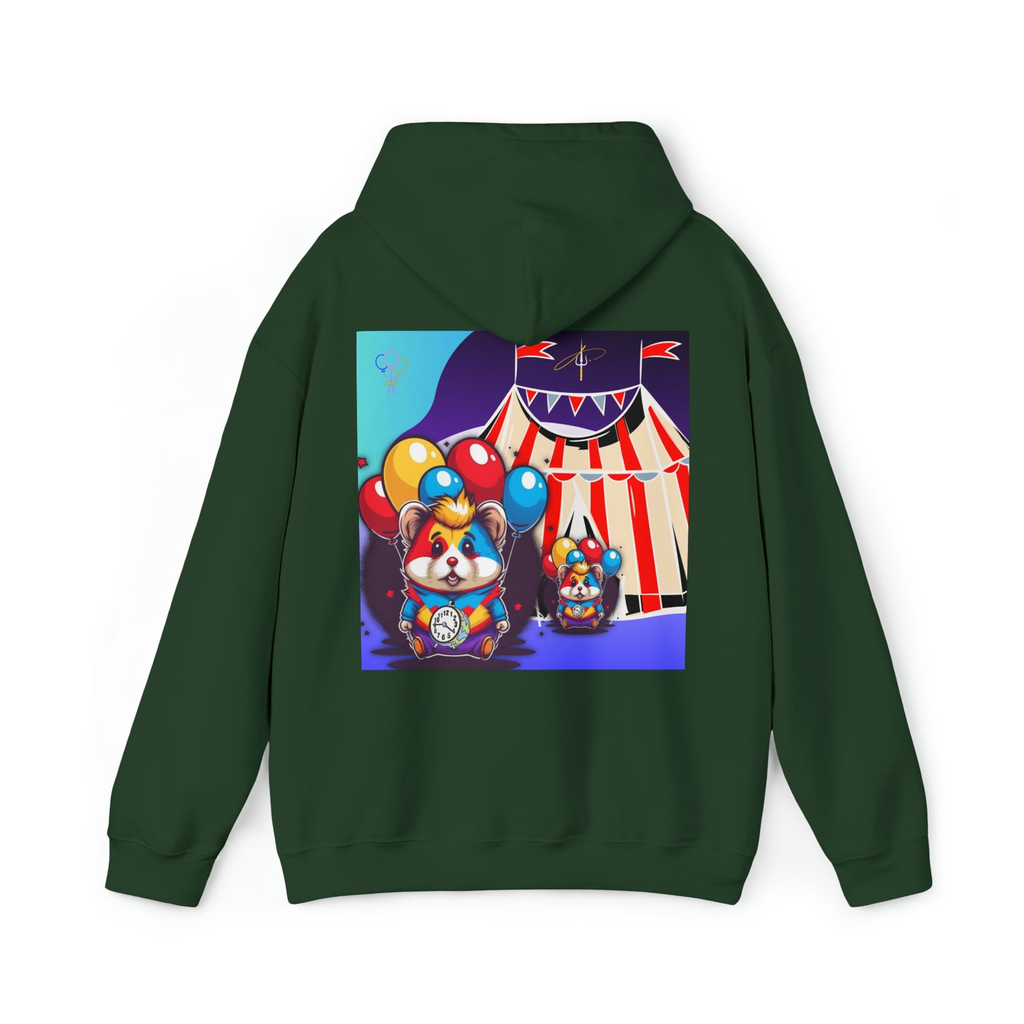 Unisex Heavy Blend™ Hooded Sweatshirt TINY TIME BALLOON BEAR