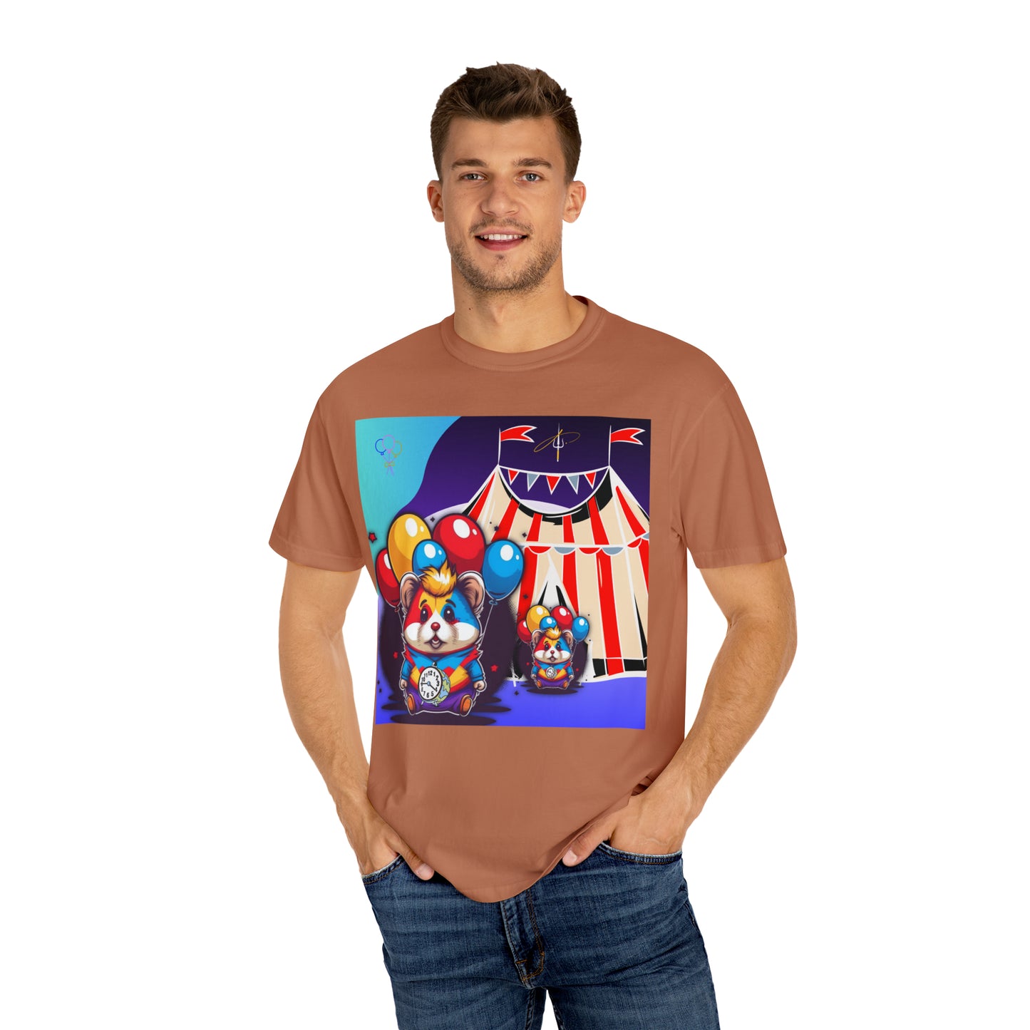 Unisex Garment-Dyed T-shirt TINY TIME BALLOON BEARS