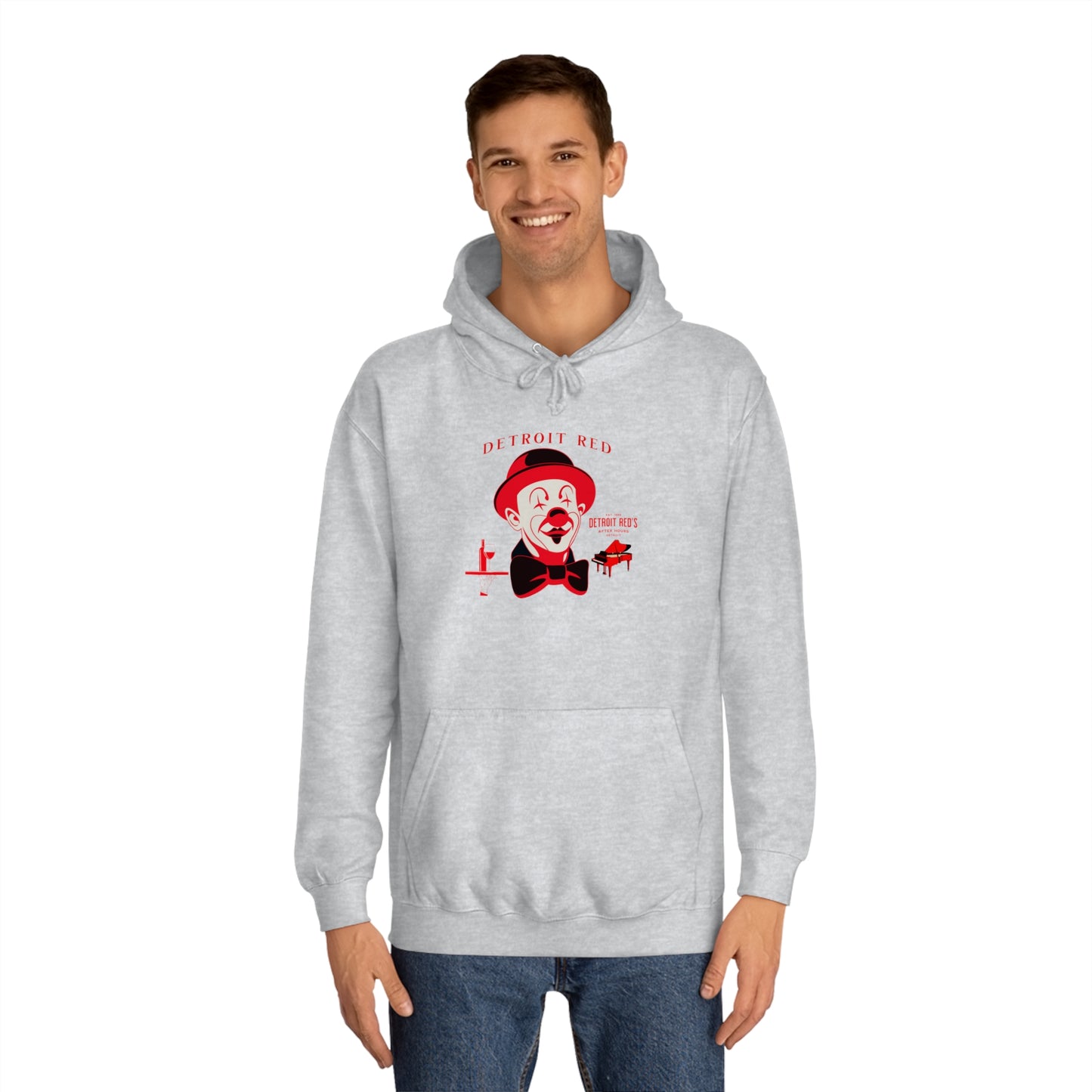 Unisex College Hoodie DETROIT RED