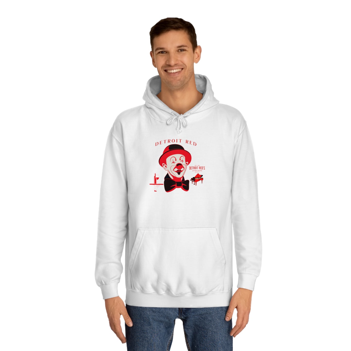 Unisex College Hoodie DETROIT RED
