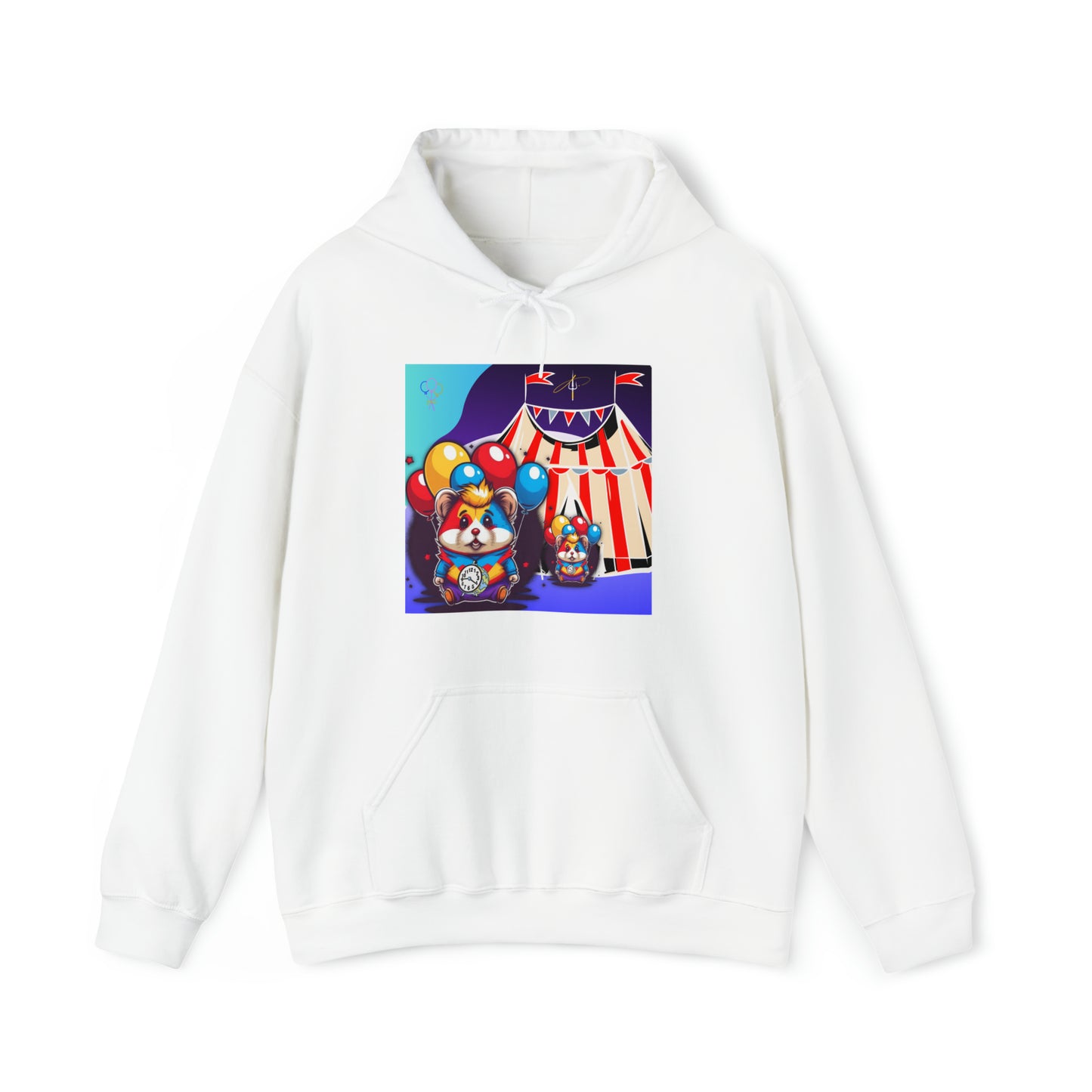 Unisex Heavy Blend™ Hooded Sweatshirt TINY TIME BALLOON BEAR