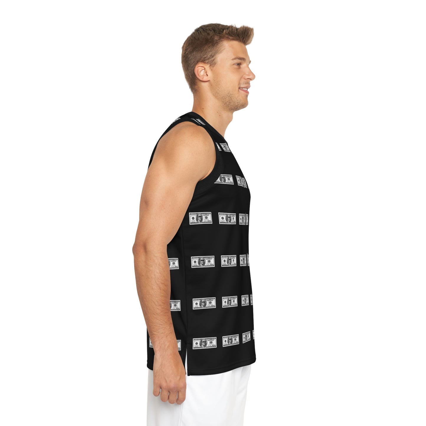 Unisex Basketball Jersey (AOP) 100 DOLLAR BILL