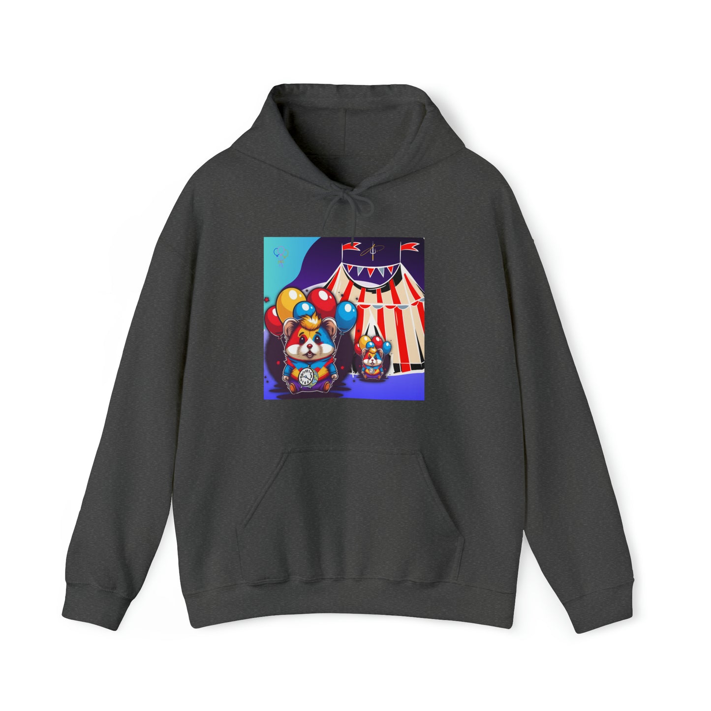 Unisex Heavy Blend™ Hooded Sweatshirt TINY TIME BALLOON BEAR