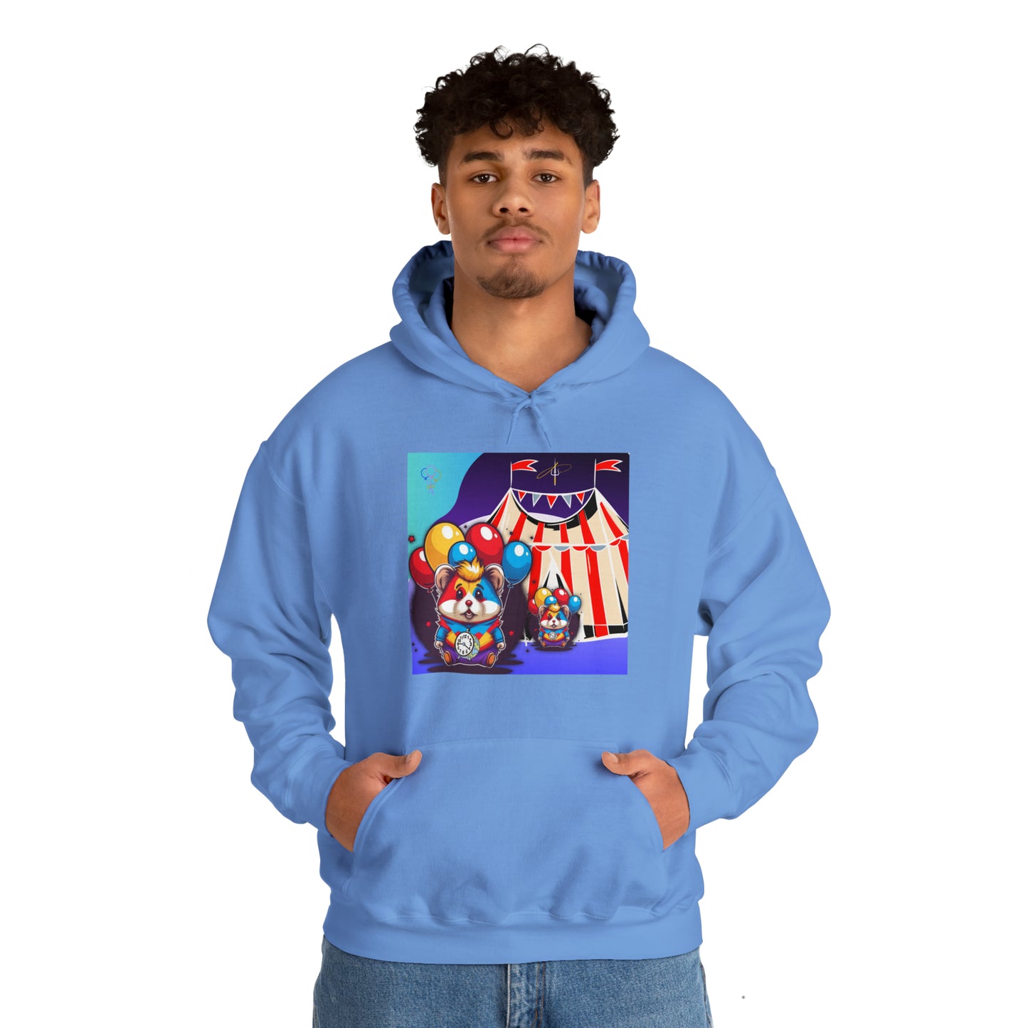 Unisex Heavy Blend™ Hooded Sweatshirt TINY TIME BALLOON BEAR