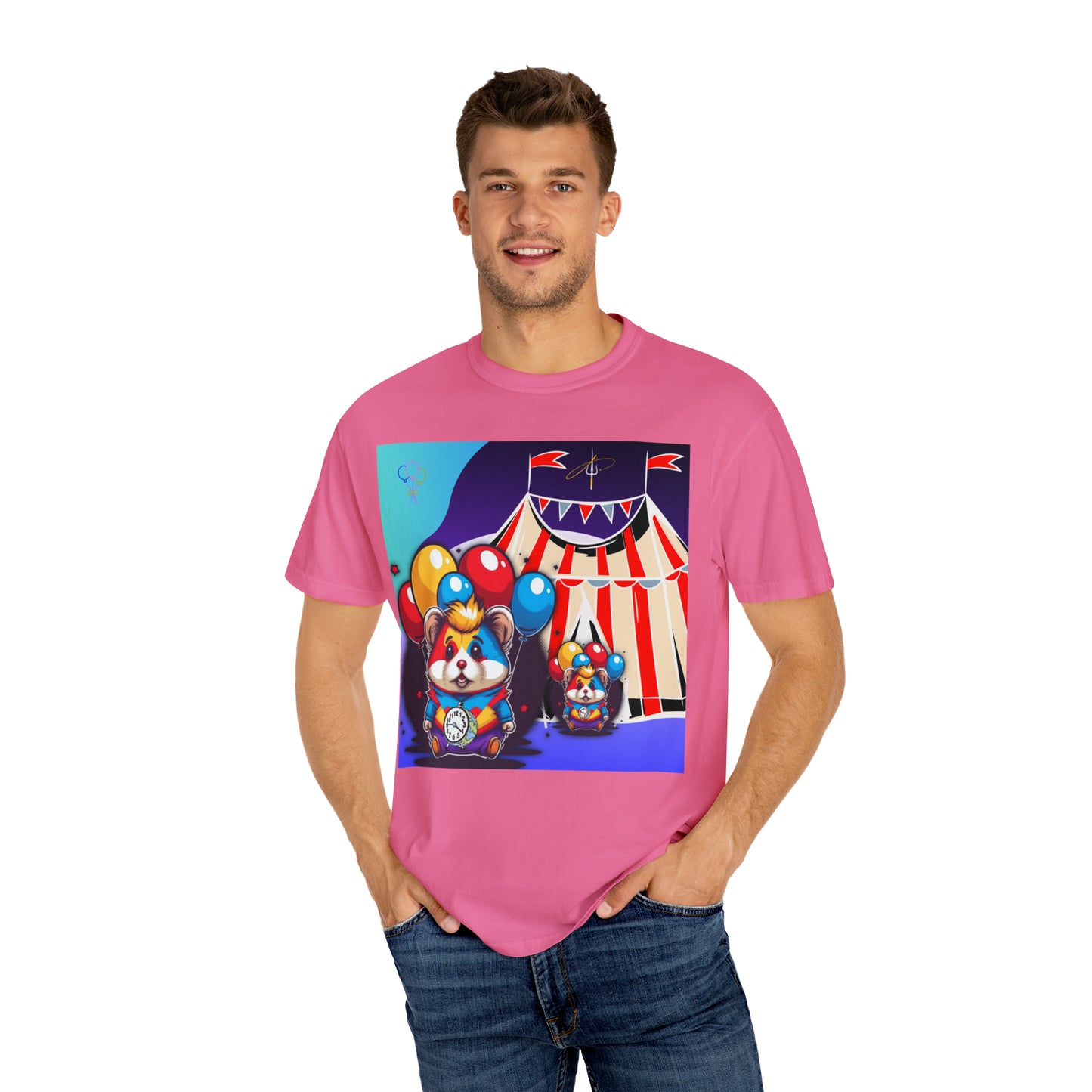 Unisex Garment-Dyed T-shirt TINY TIME BALLOON BEARS