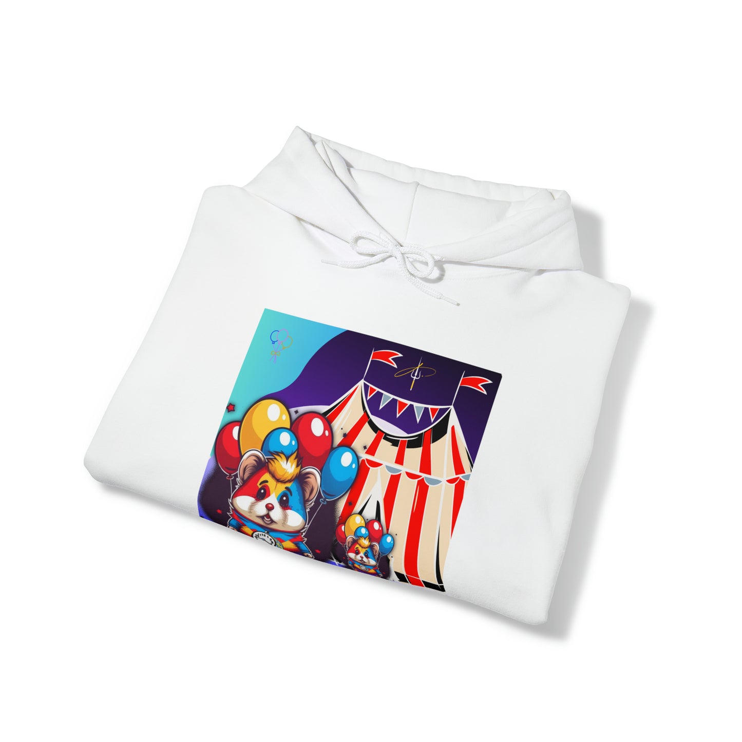 Unisex Heavy Blend™ Hooded Sweatshirt TINY TIME BALLOON BEAR