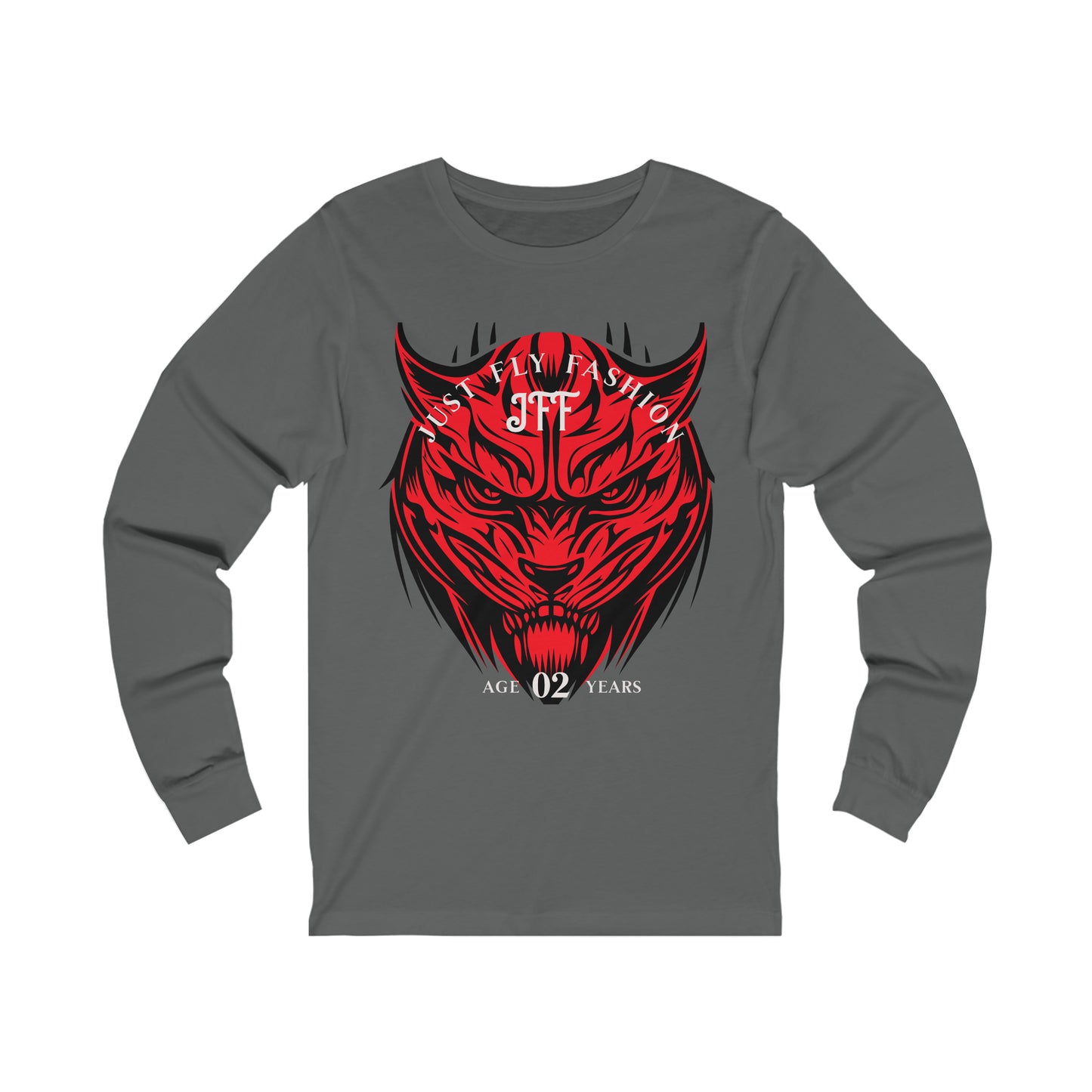 Unisex Jersey Long Sleeve Tee RED TIGER JFF