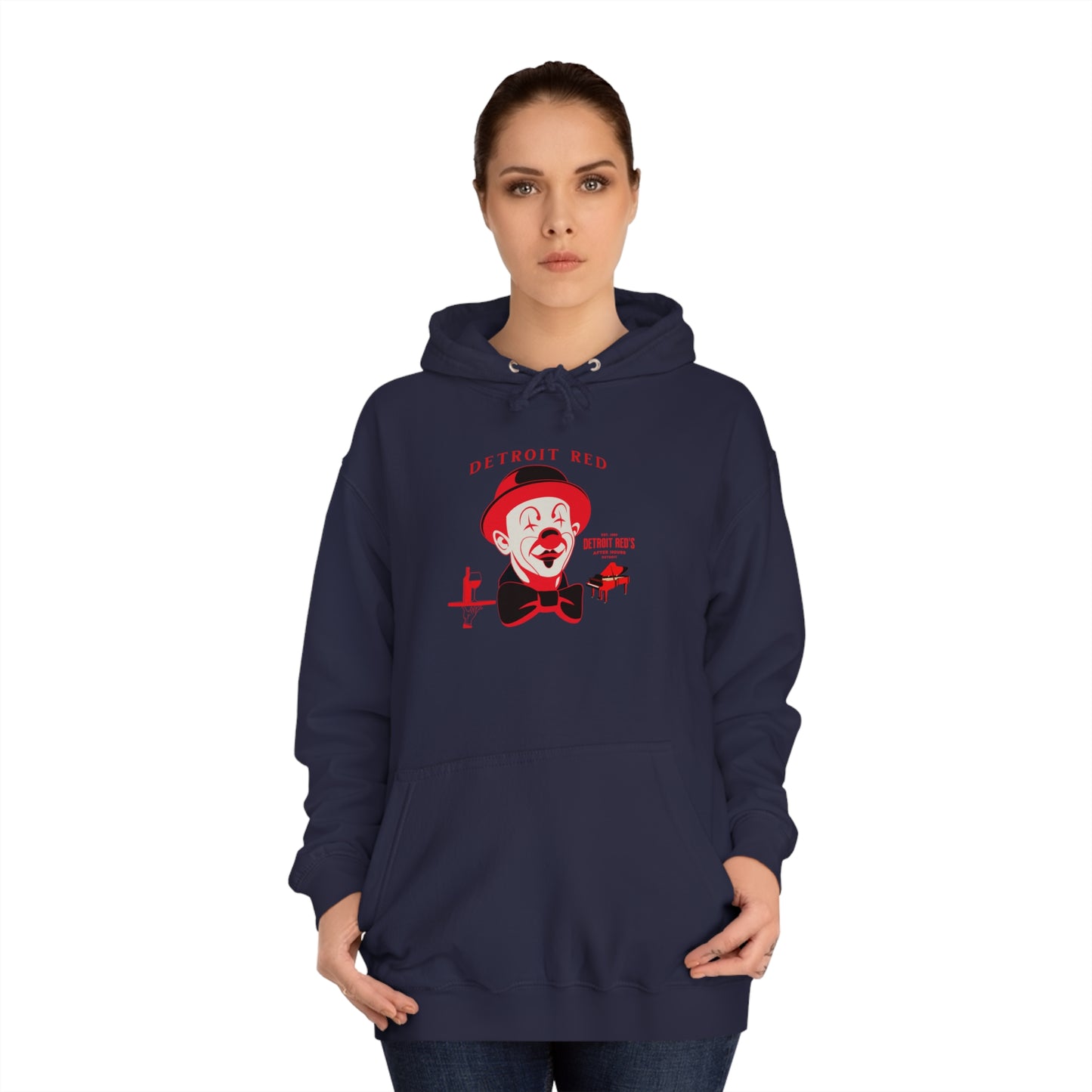 Unisex College Hoodie DETROIT RED