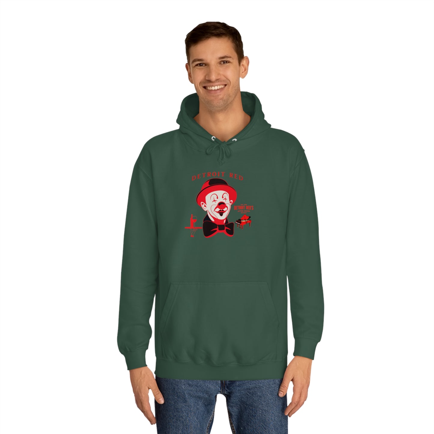 Unisex College Hoodie DETROIT RED
