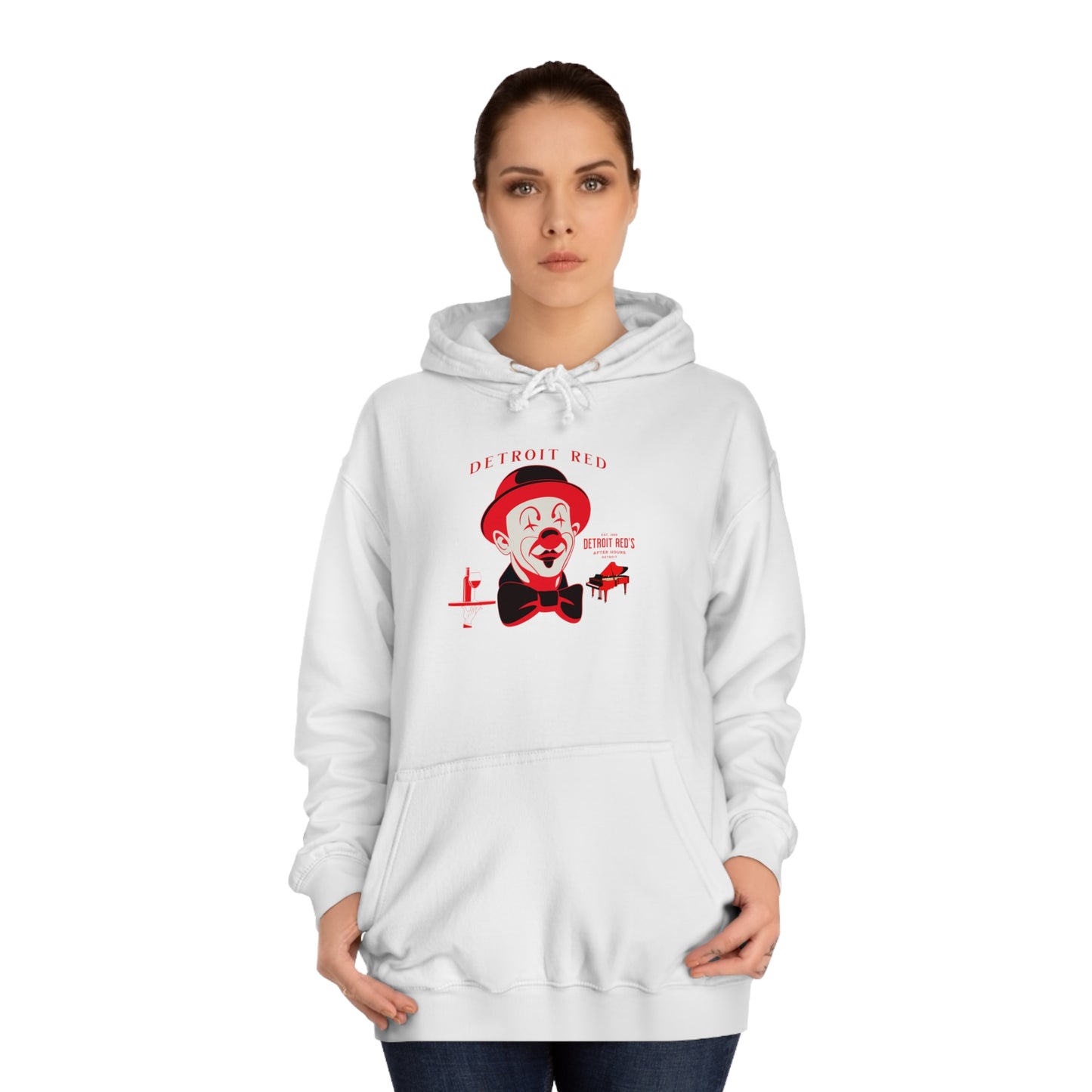 Unisex College Hoodie DETROIT RED
