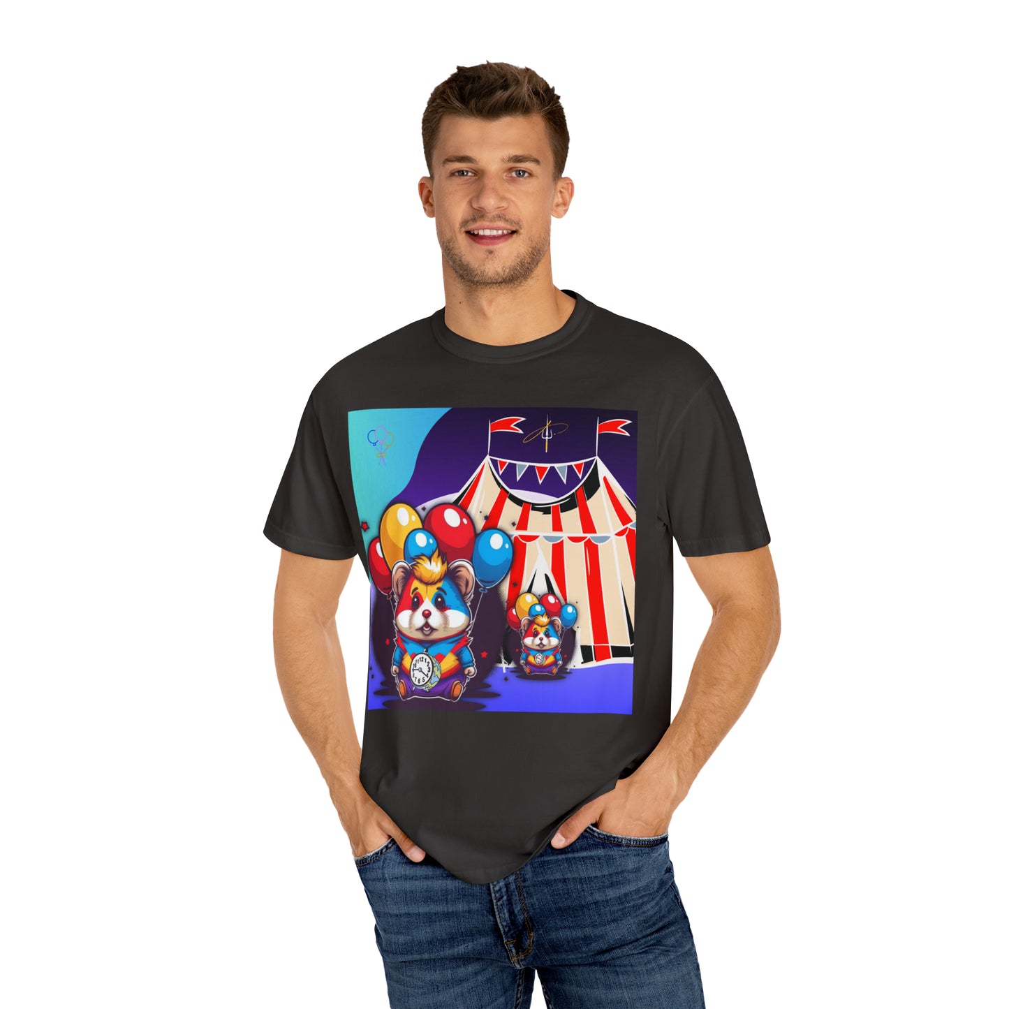 Unisex Garment-Dyed T-shirt TINY TIME BALLOON BEARS