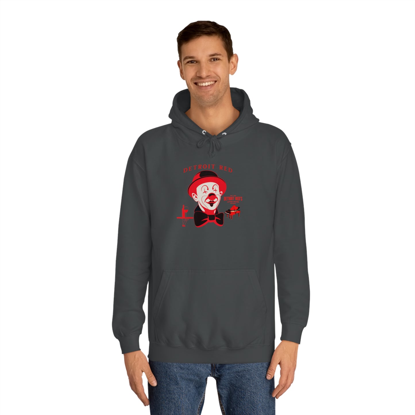 Unisex College Hoodie DETROIT RED