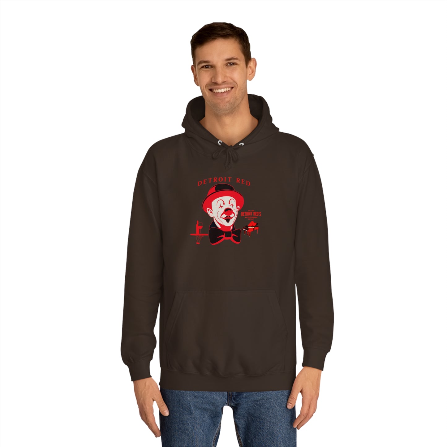 Unisex College Hoodie DETROIT RED