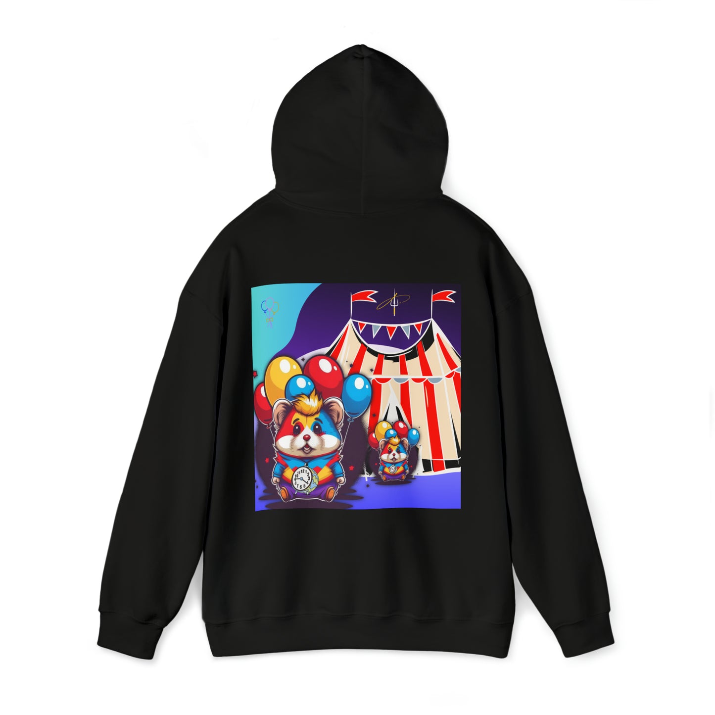 Unisex Heavy Blend™ Hooded Sweatshirt TINY TIME BALLOON BEAR
