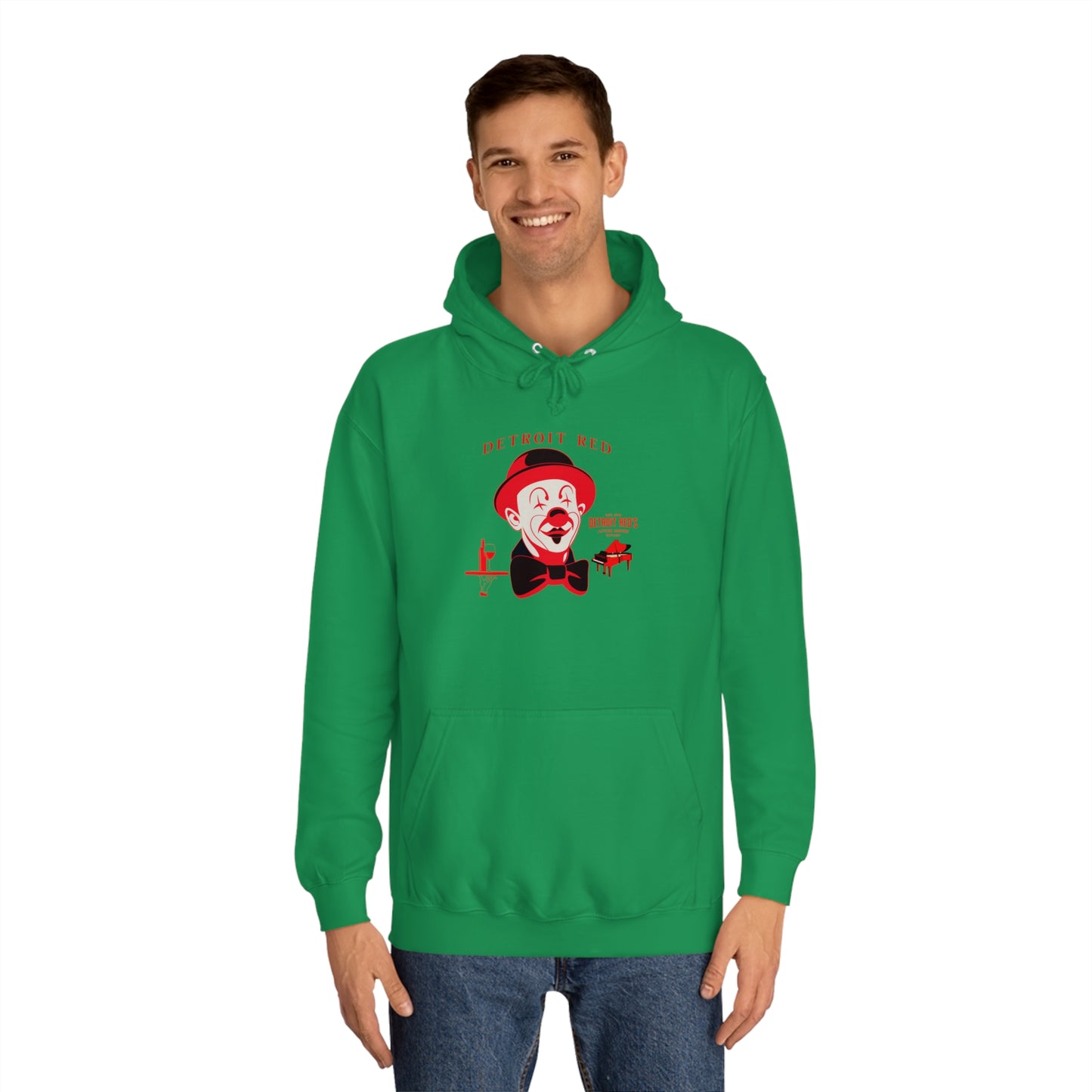 Unisex College Hoodie DETROIT RED
