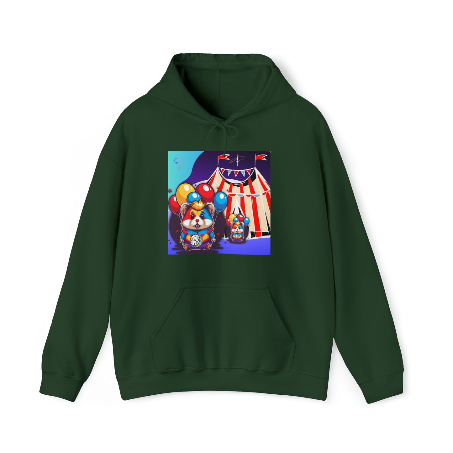 Unisex Heavy Blend™ Hooded Sweatshirt TINY TIME BALLOON BEAR
