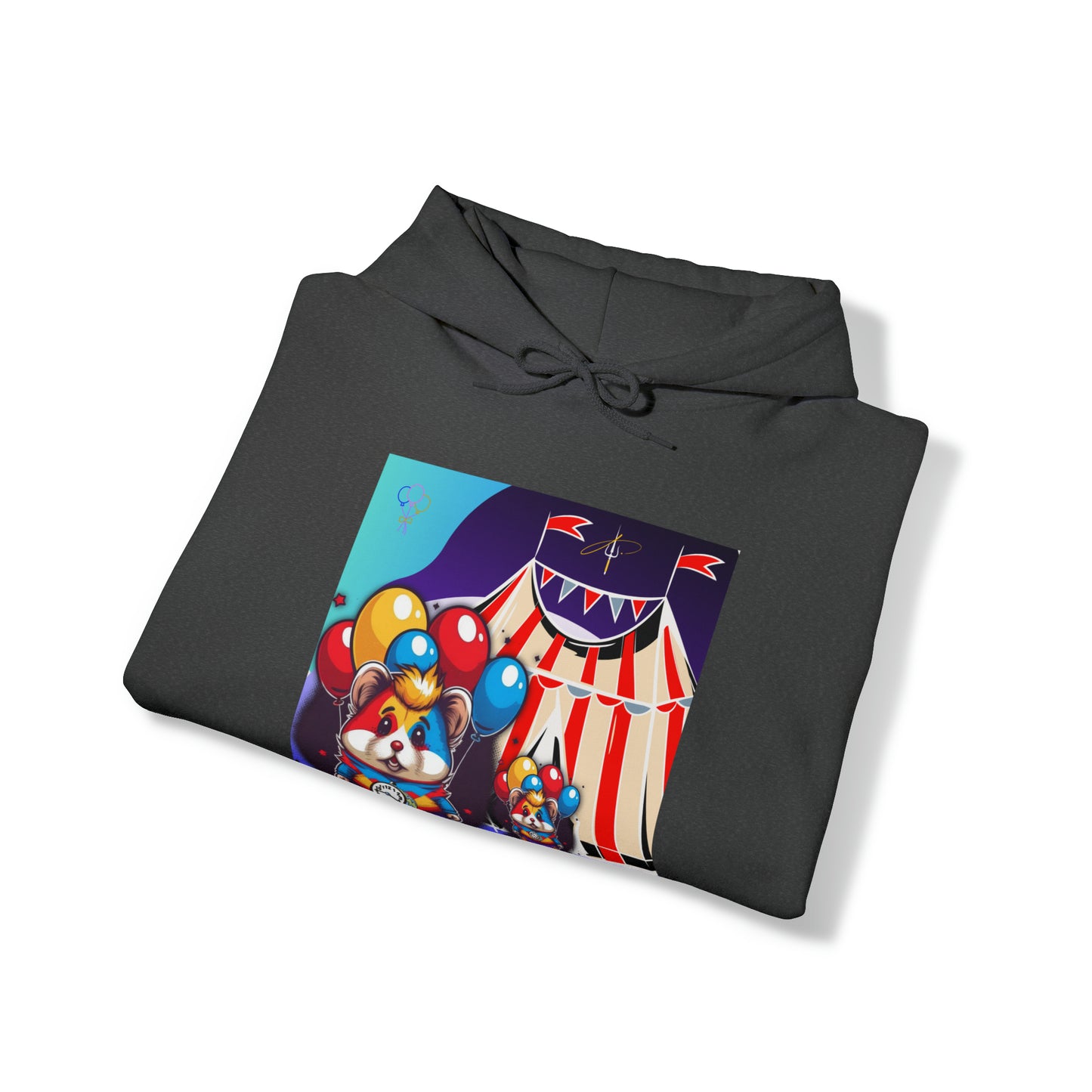 Unisex Heavy Blend™ Hooded Sweatshirt TINY TIME BALLOON BEAR