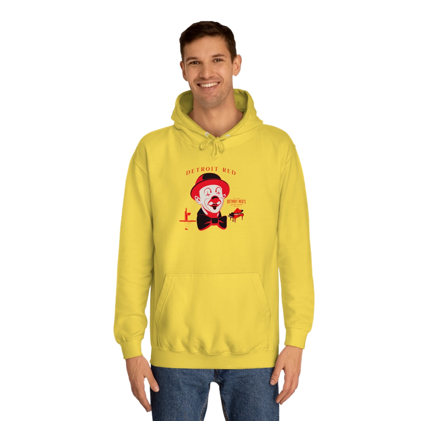 Unisex College Hoodie DETROIT RED