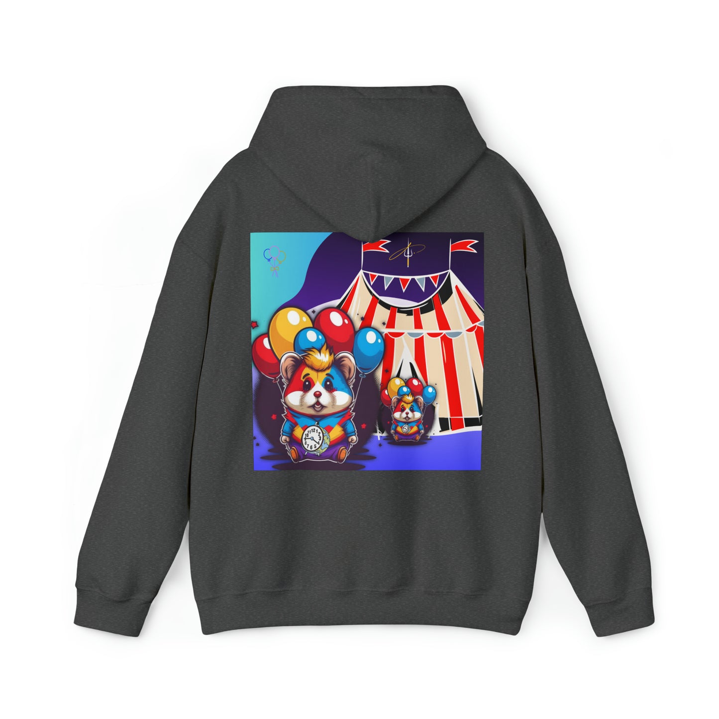 Unisex Heavy Blend™ Hooded Sweatshirt TINY TIME BALLOON BEAR