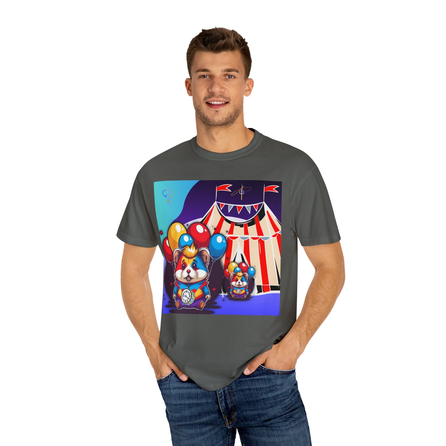 Unisex Garment-Dyed T-shirt TINY TIME BALLOON BEARS