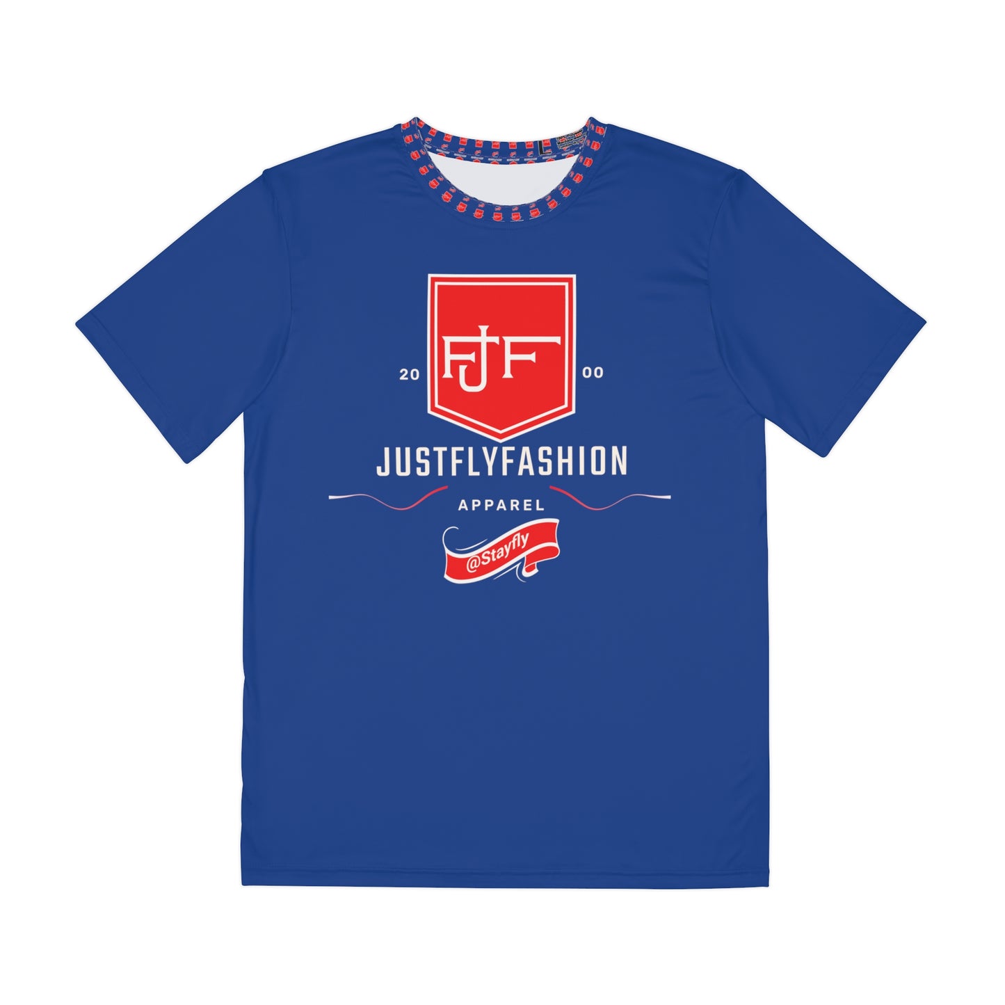 Men's Polyester Tee (AOP)JFF  APPAREL TEE WHITE J SWORD