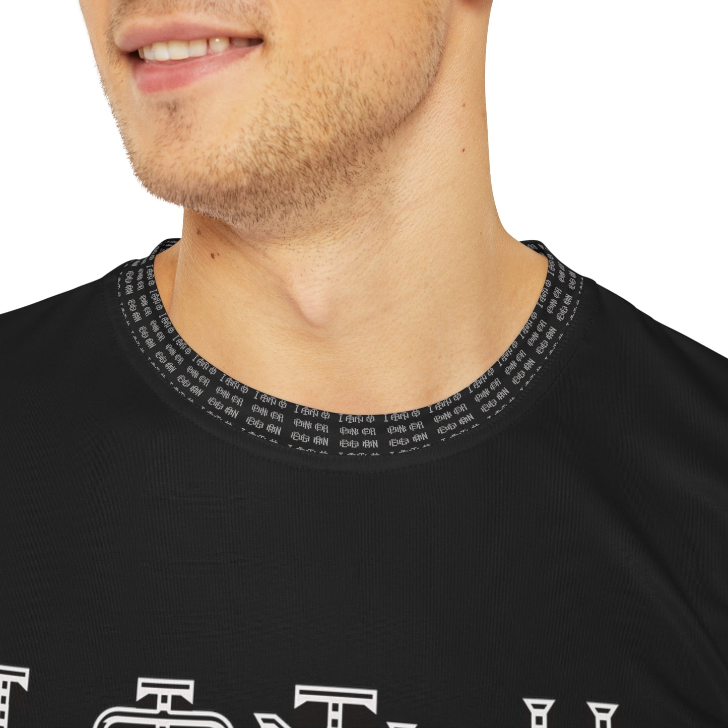 Men's Polyester Tee (AOP) I AIN'T YO PUNK FOR REAL MAN