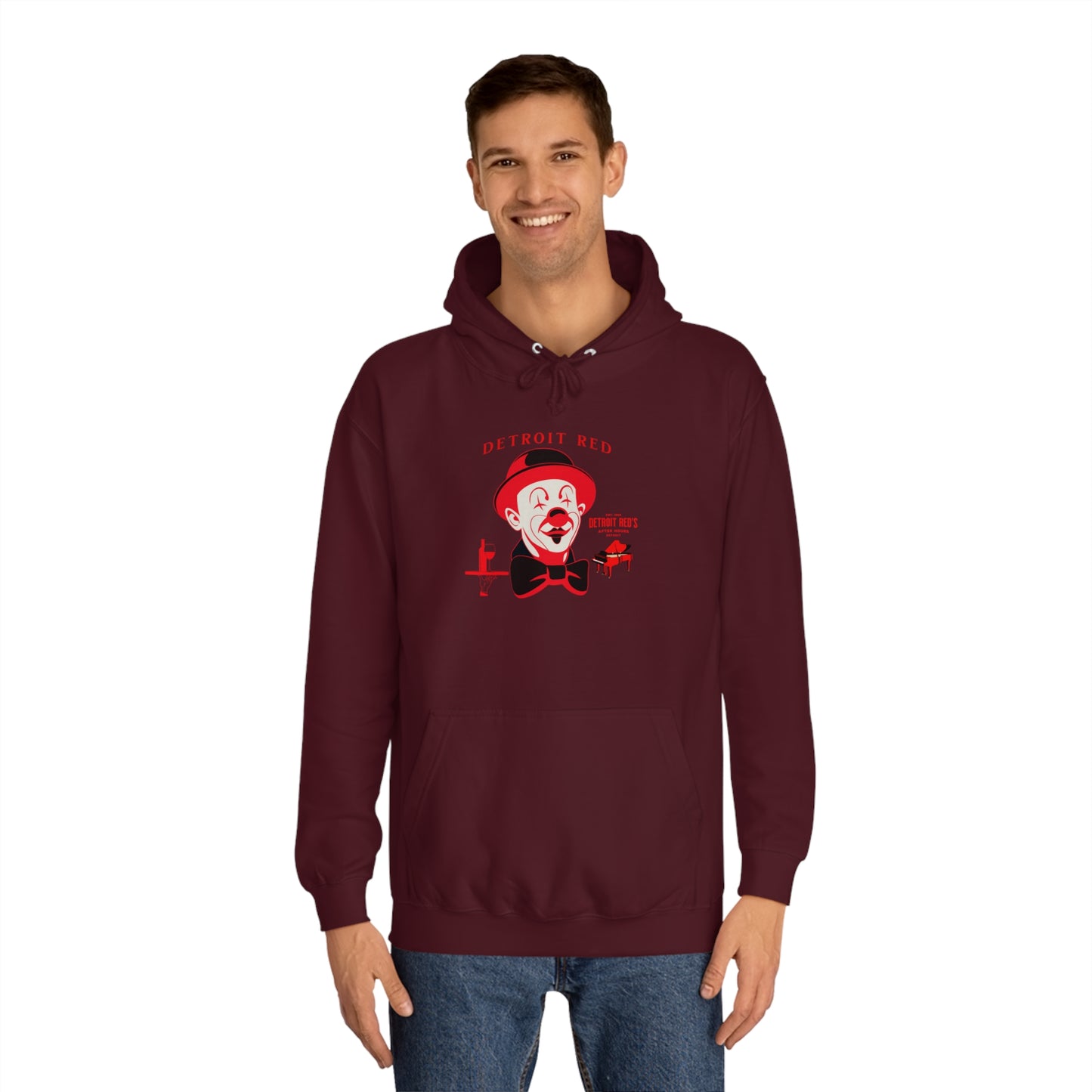 Unisex College Hoodie DETROIT RED