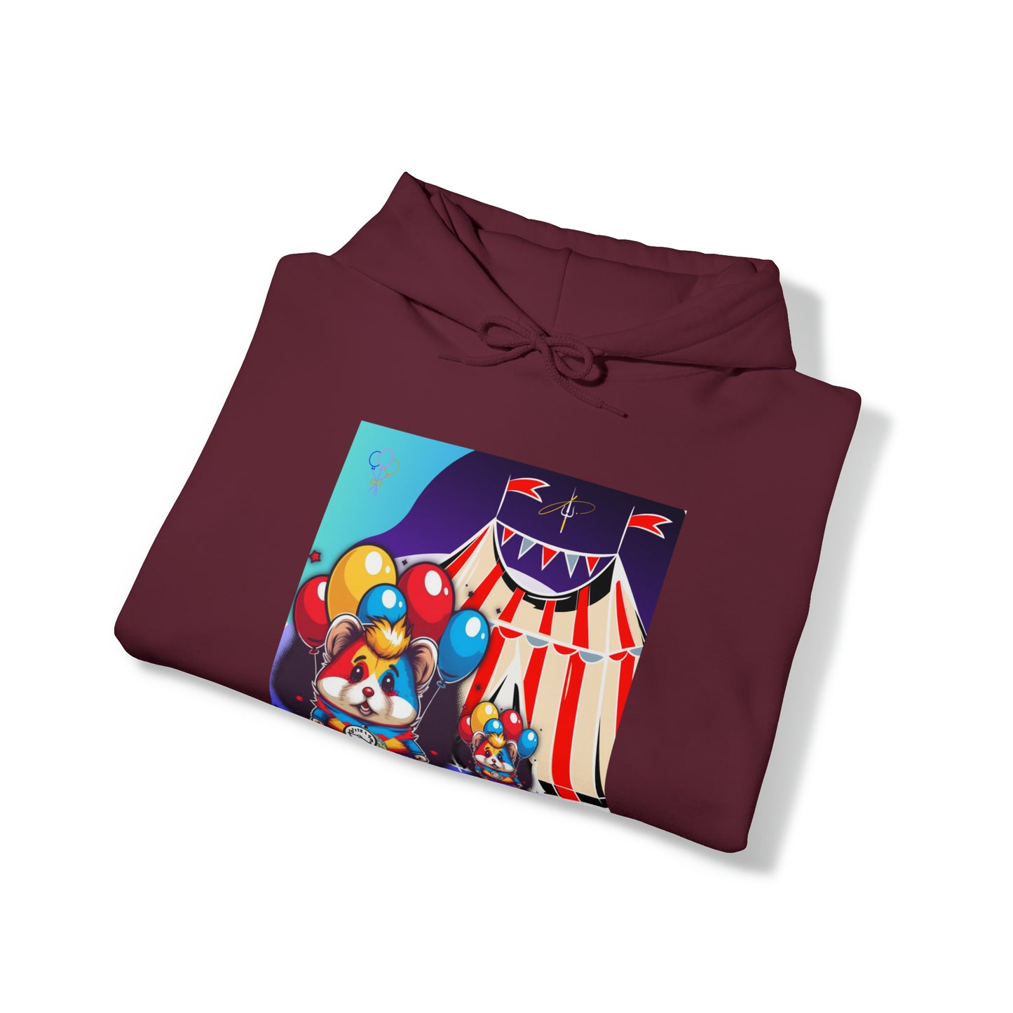 Unisex Heavy Blend™ Hooded Sweatshirt TINY TIME BALLOON BEAR