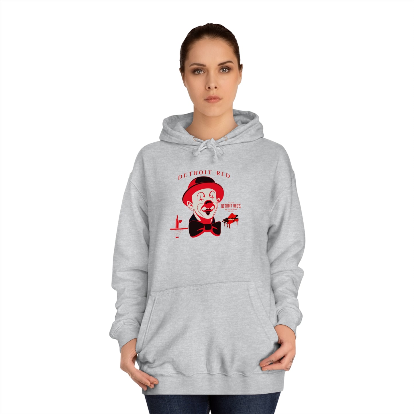Unisex College Hoodie DETROIT RED