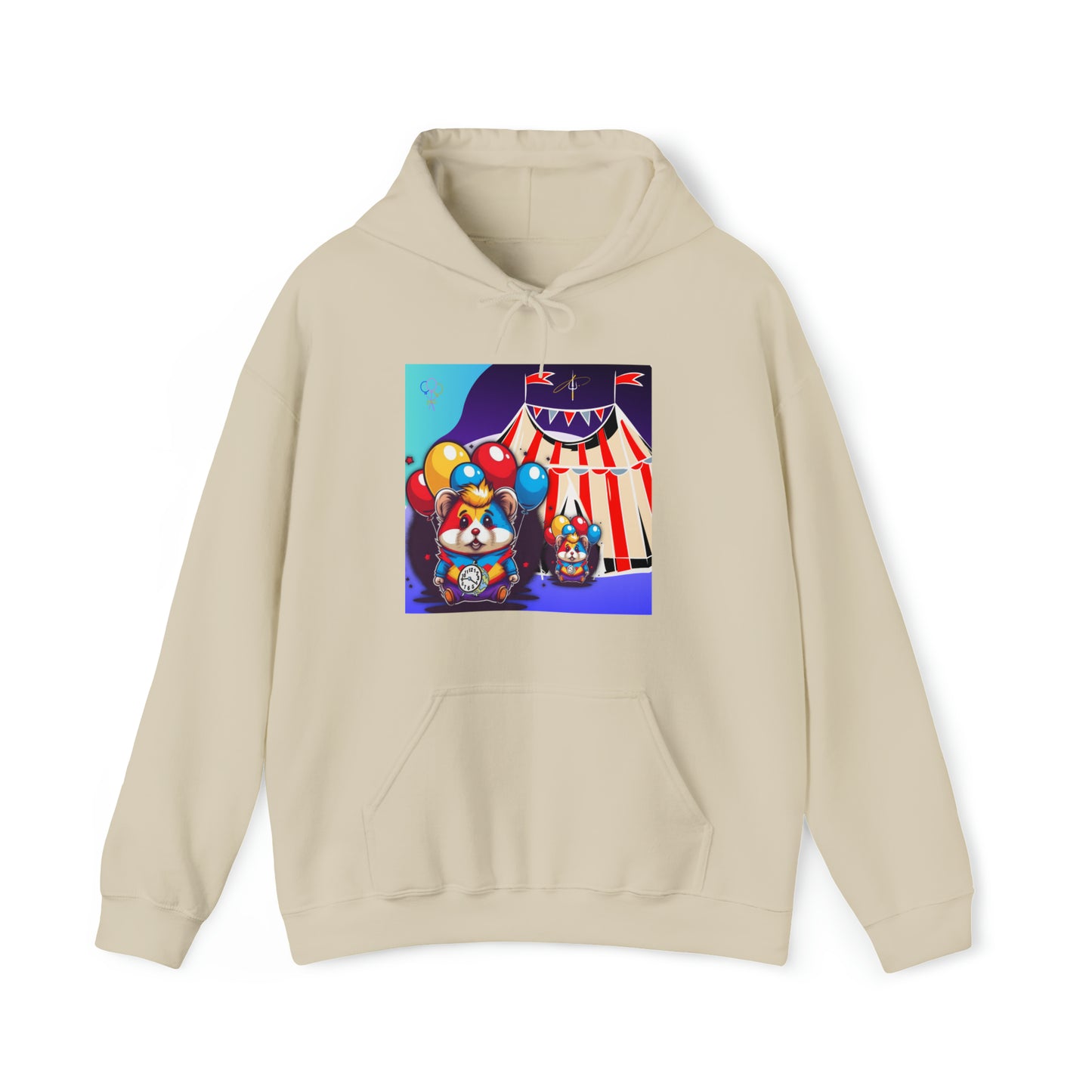 Unisex Heavy Blend™ Hooded Sweatshirt TINY TIME BALLOON BEAR
