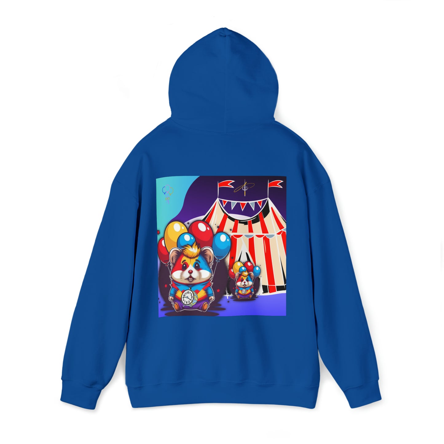 Unisex Heavy Blend™ Hooded Sweatshirt TINY TIME BALLOON BEAR