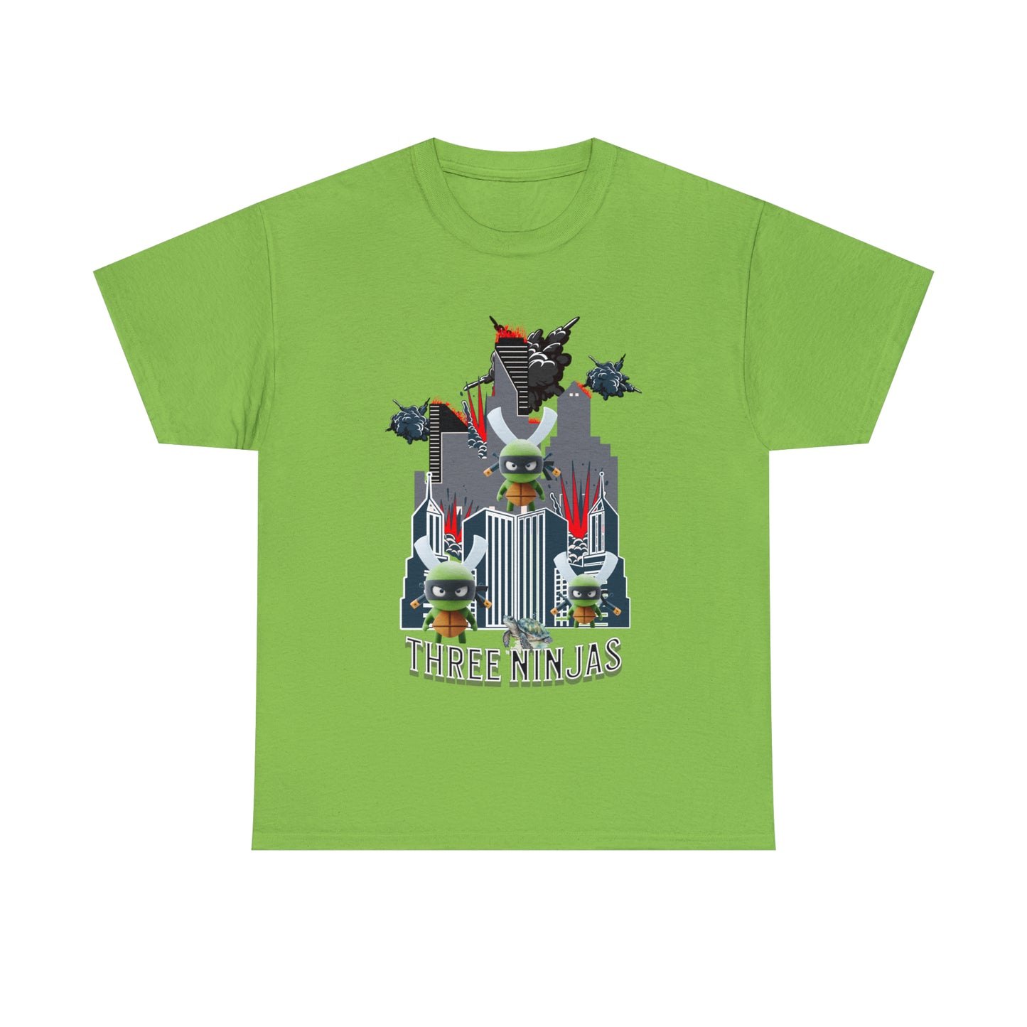 Unisex Heavy Cotton Tee  Three Ninjas
