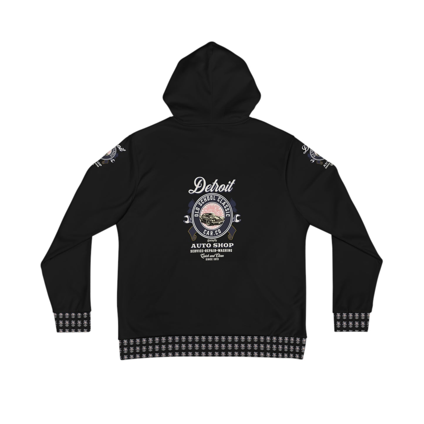 Men's Hoodie (AOP) Detroit Old School Classic Car Co..
