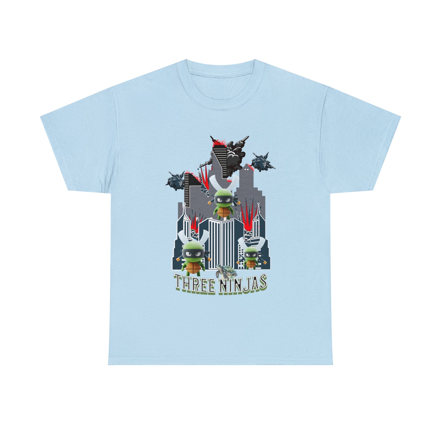 Unisex Heavy Cotton Tee  Three Ninjas