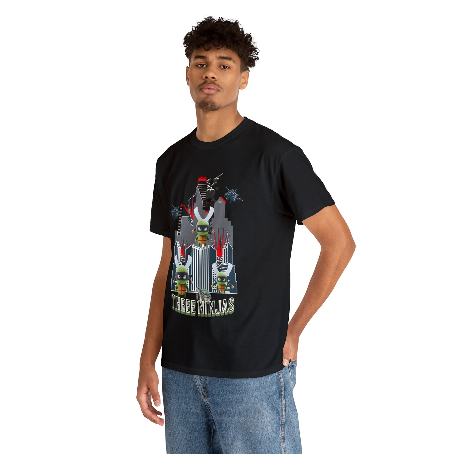 Unisex Heavy Cotton Tee  Three Ninjas