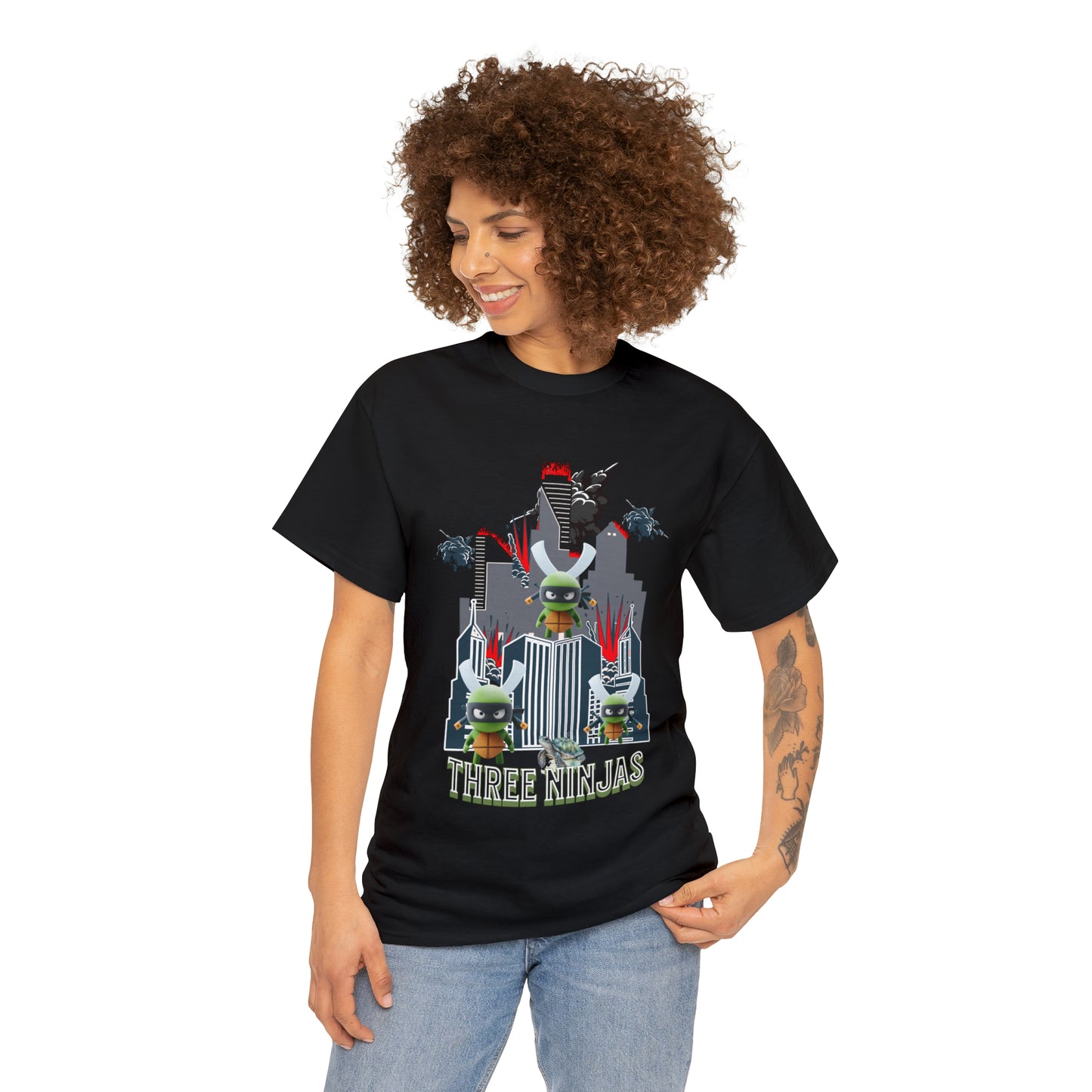 Unisex Heavy Cotton Tee  Three Ninjas