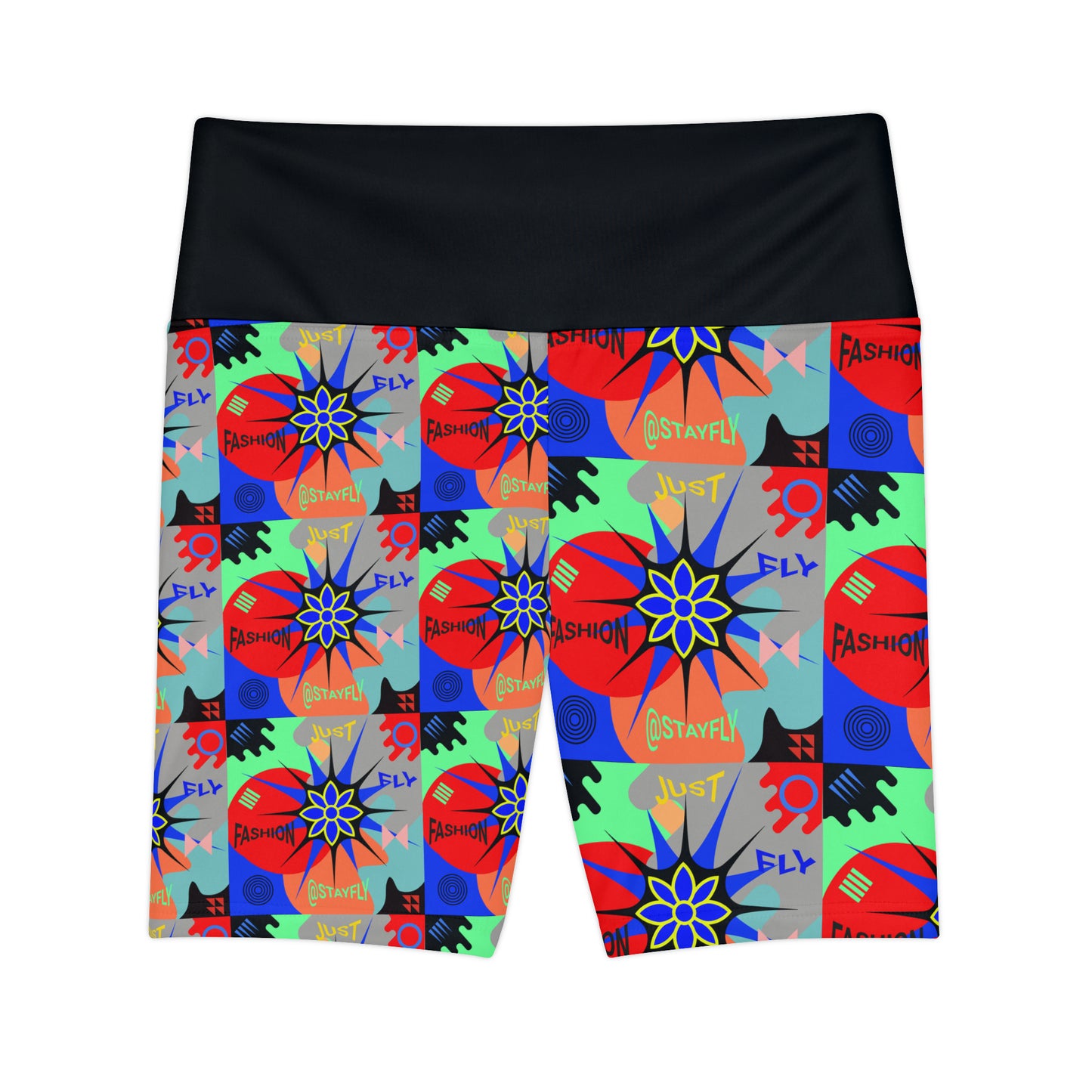 Women's Workout Shorts (AOP)STAR FLOWER