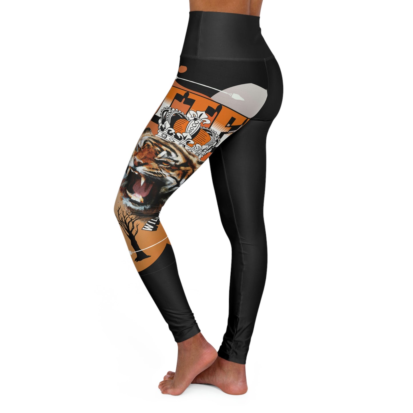 High Waisted Yoga Leggings (AOP)