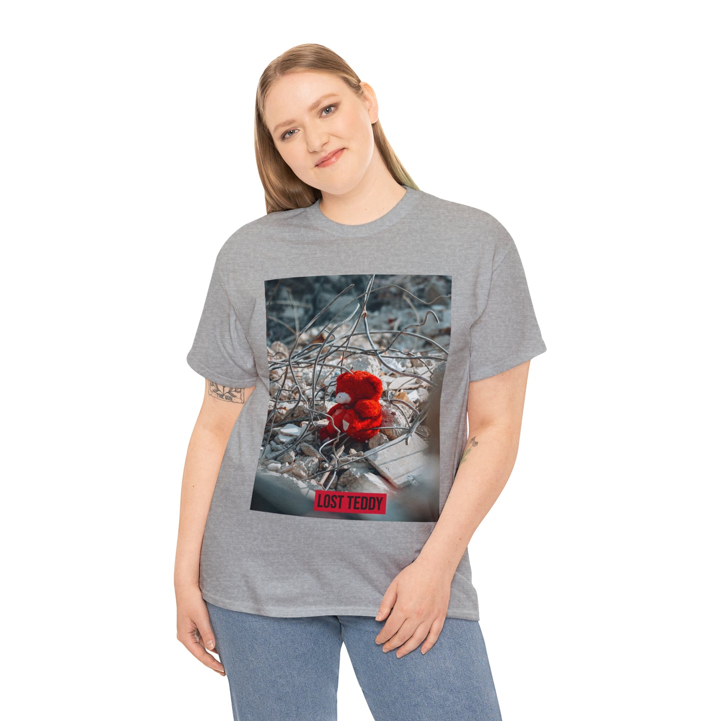 Unisex Heavy Cotton Tee Lost Teddy