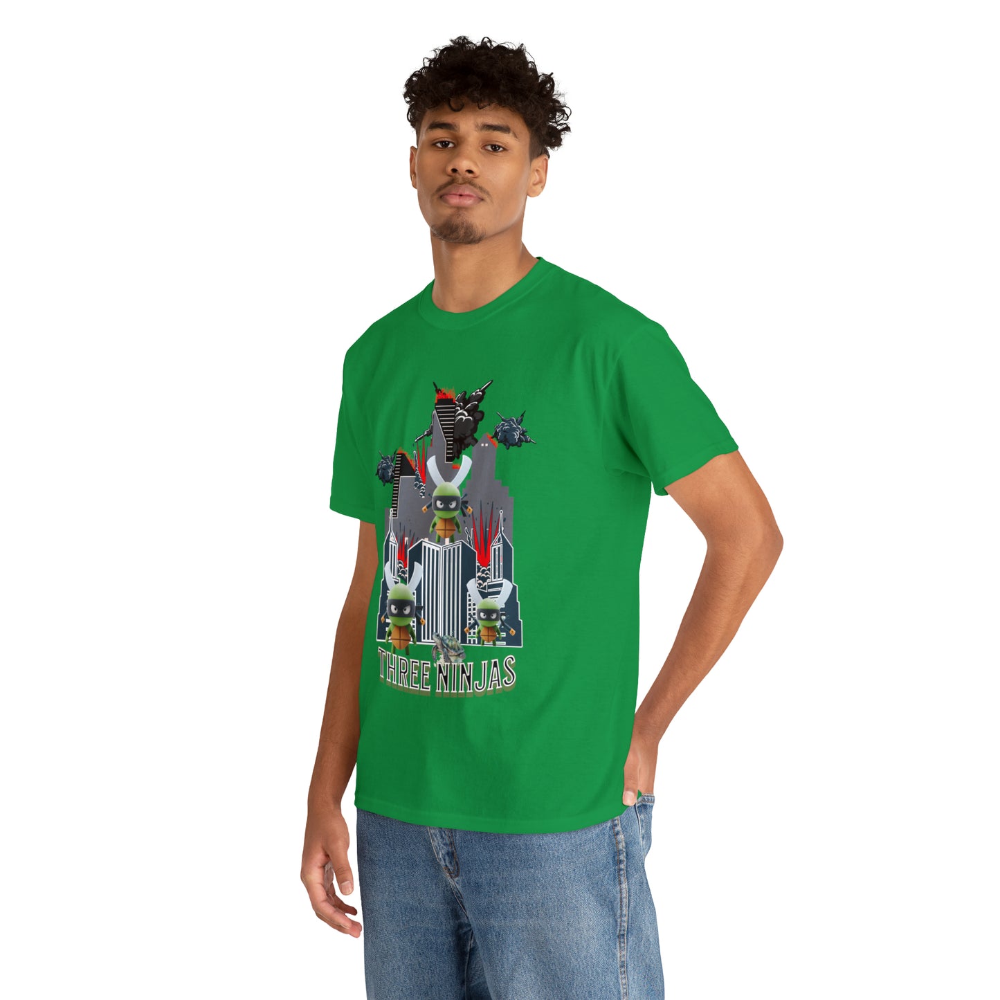Unisex Heavy Cotton Tee  Three Ninjas