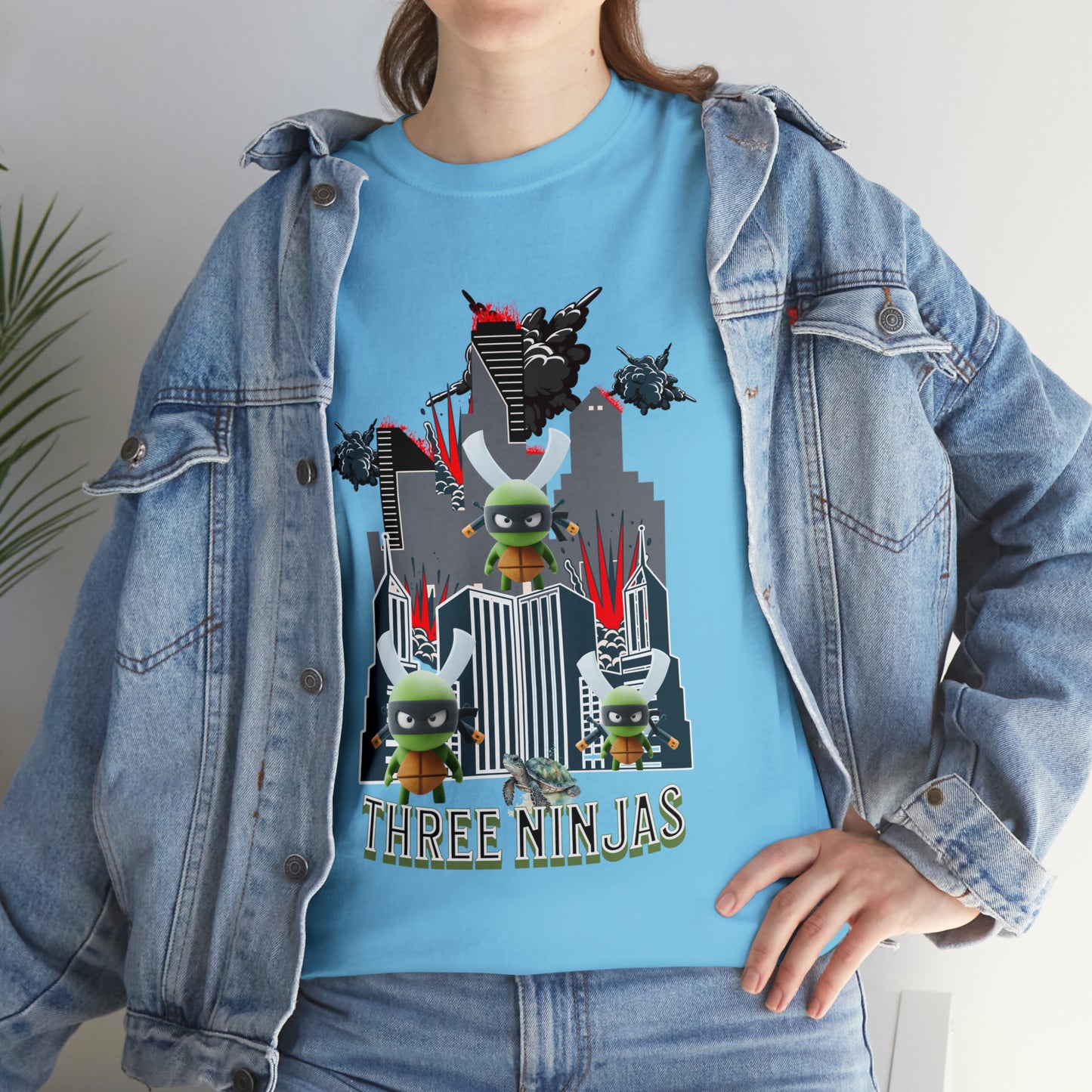 Unisex Heavy Cotton Tee  Three Ninjas
