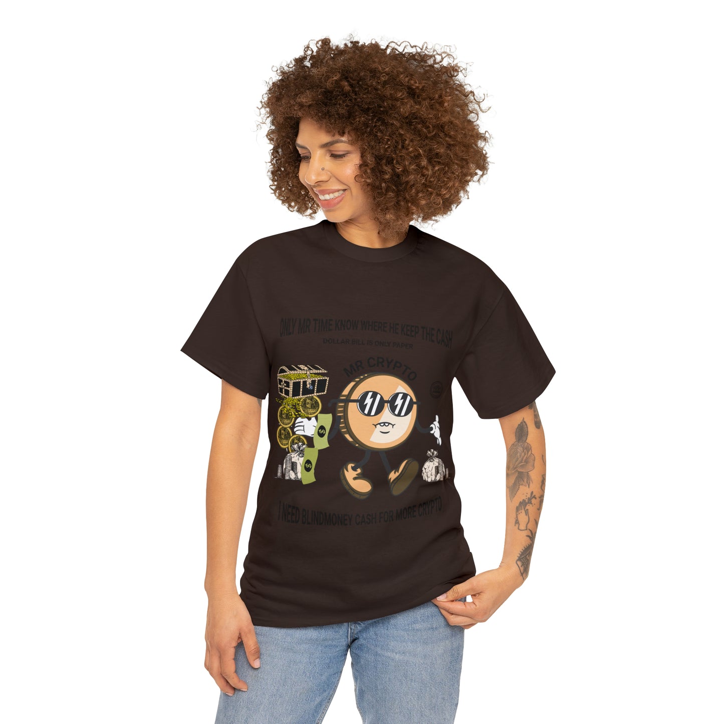 Unisex Heavy Cotton Tee  MR CRYPTO