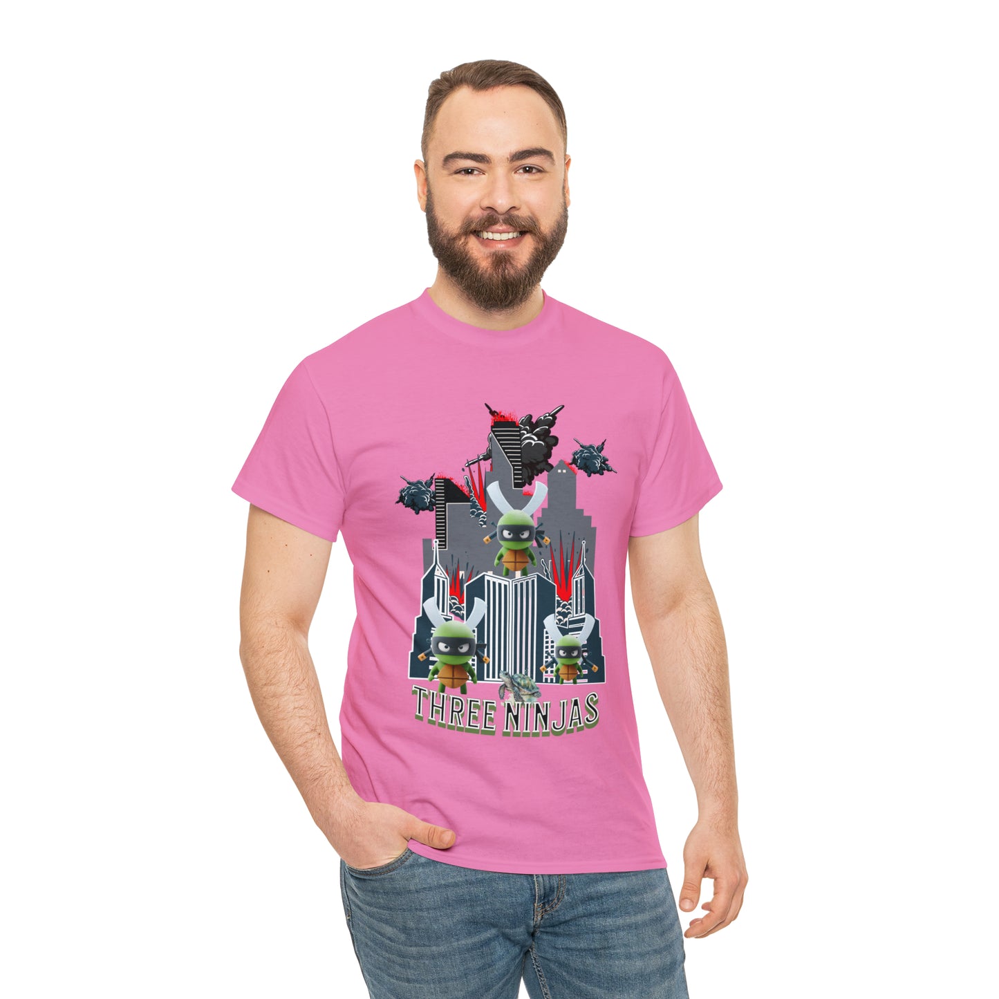 Unisex Heavy Cotton Tee  Three Ninjas