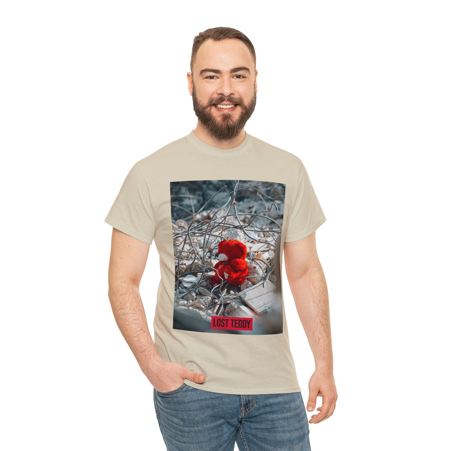 Unisex Heavy Cotton Tee Lost Teddy