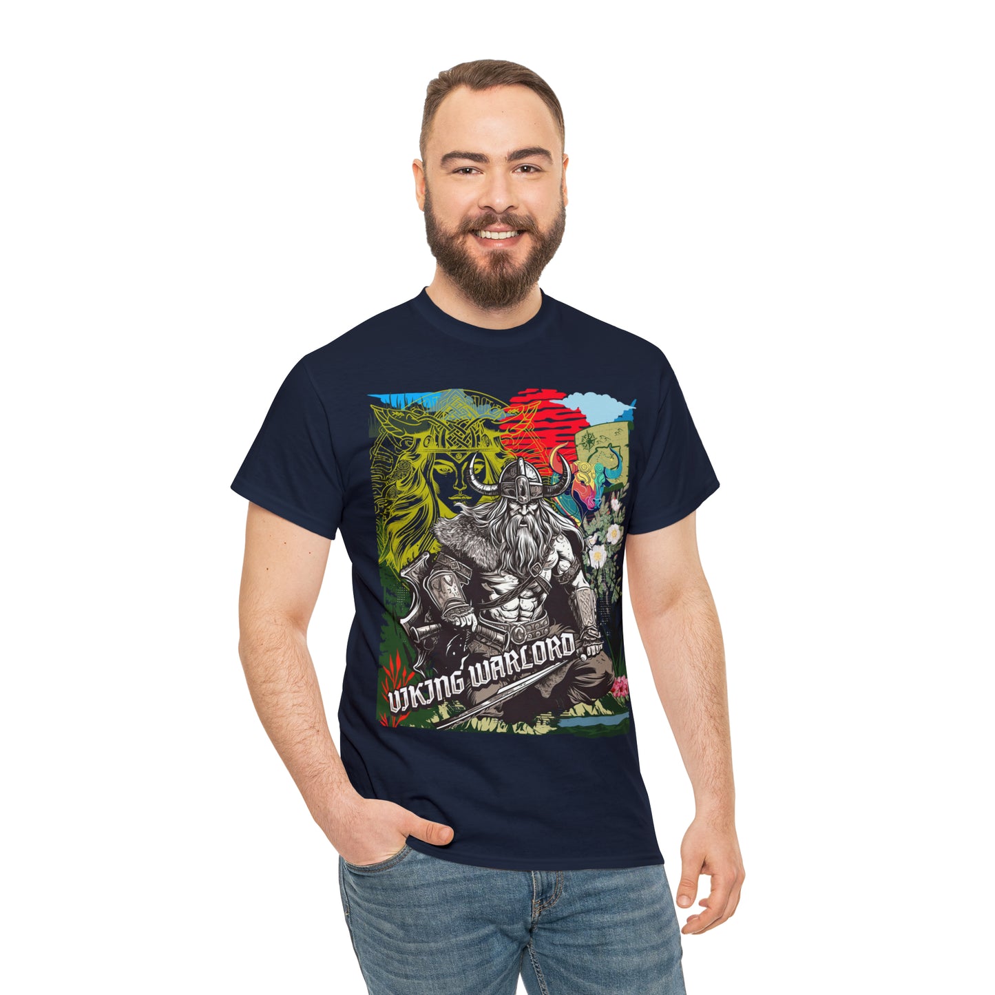 Unisex Heavy Cotton Tee  VIKING WARLORD