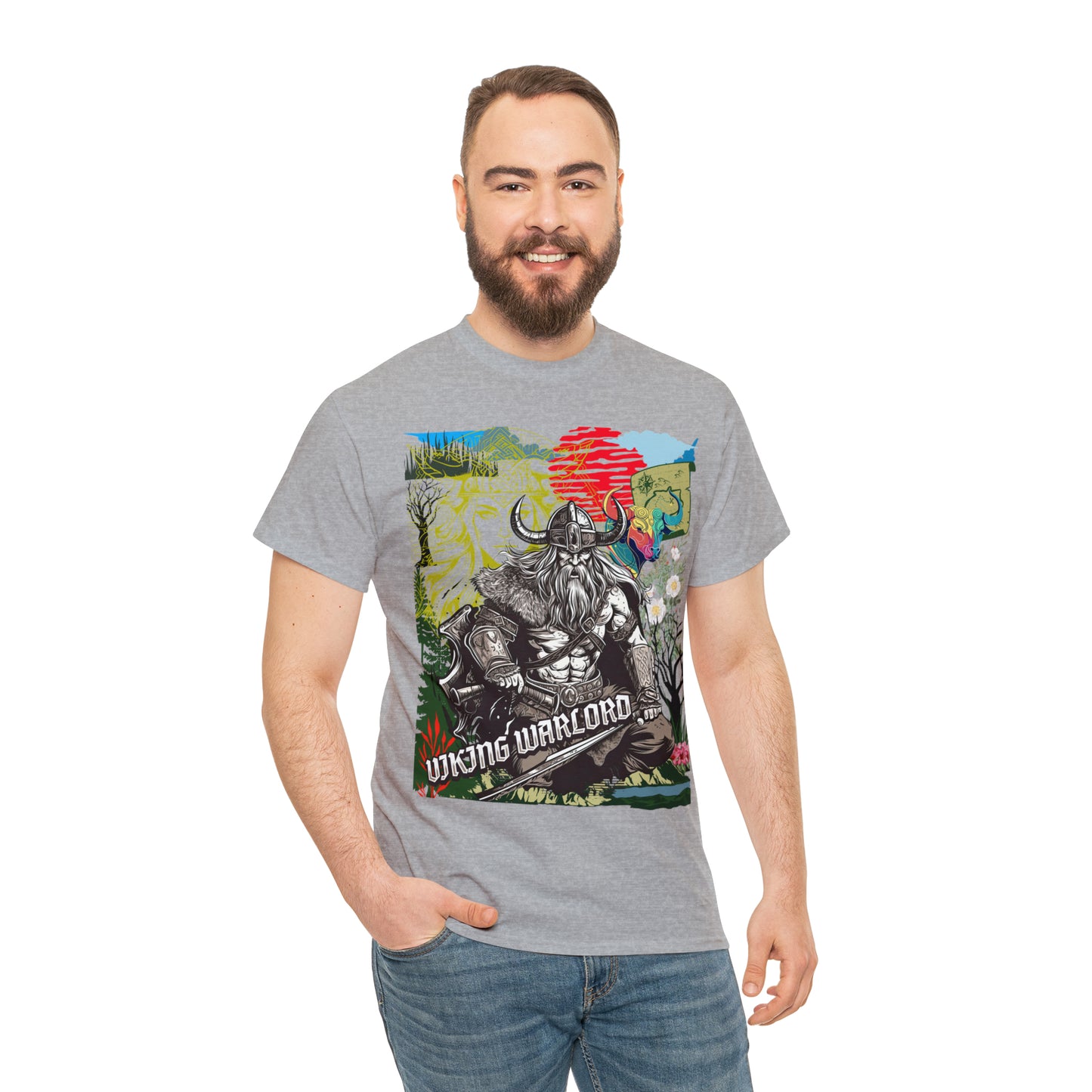 Unisex Heavy Cotton Tee  VIKING WARLORD