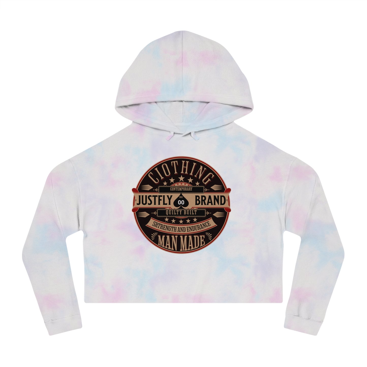 Women’s Cropped Hooded Sweatshirt Just Fly Fashion 2000 Brand