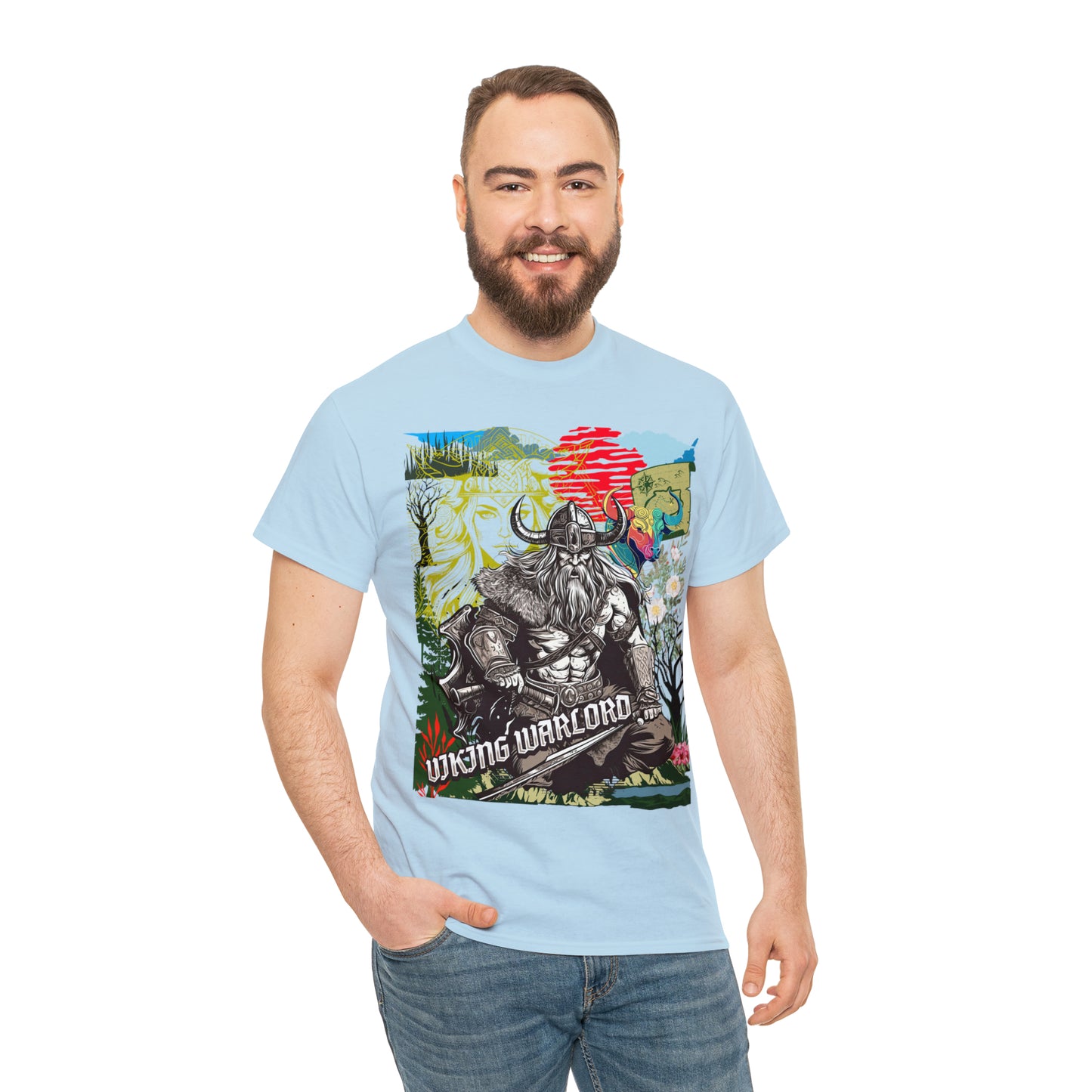 Unisex Heavy Cotton Tee  VIKING WARLORD