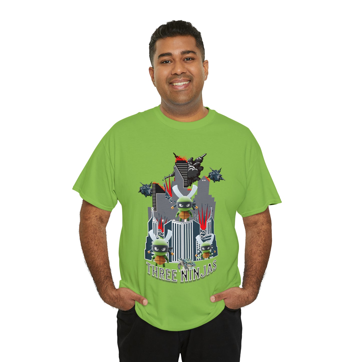 Unisex Heavy Cotton Tee  Three Ninjas