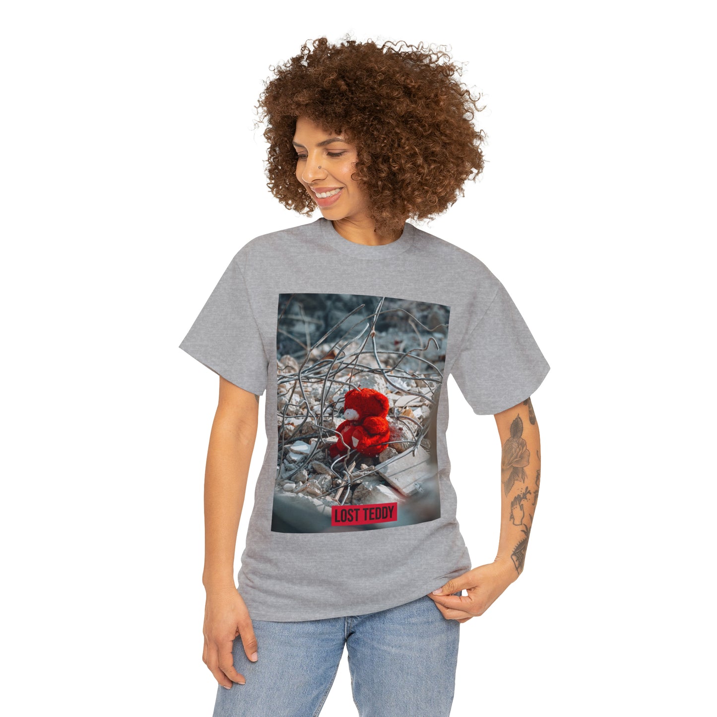 Unisex Heavy Cotton Tee Lost Teddy